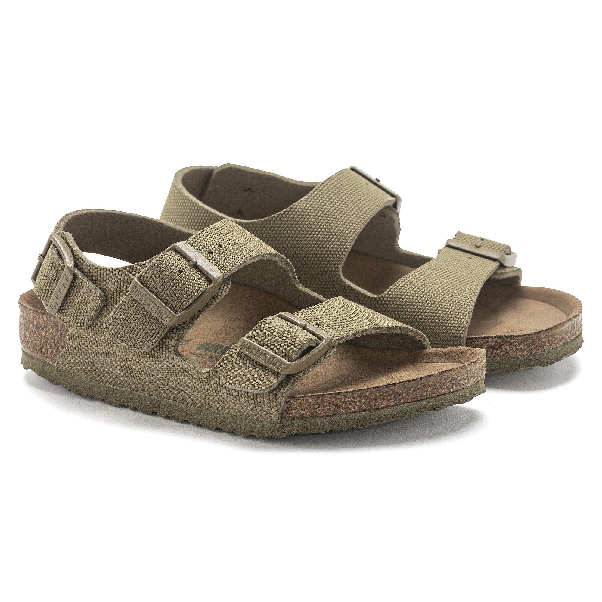 Milano Kids Vegan Textile Faded Khaki | BIRKENSTOCK
