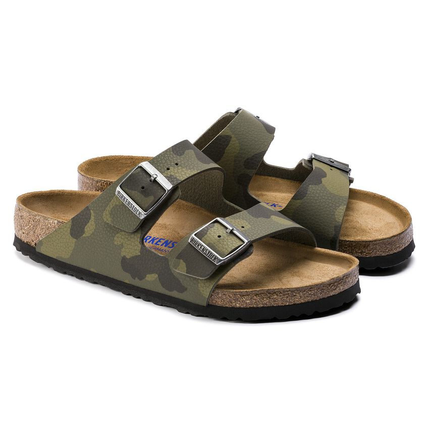 lantano Peligro secuencia Arizona Soft Footbed Birko-Flor Desert Soil Camouflage Green | BIRKENSTOCK