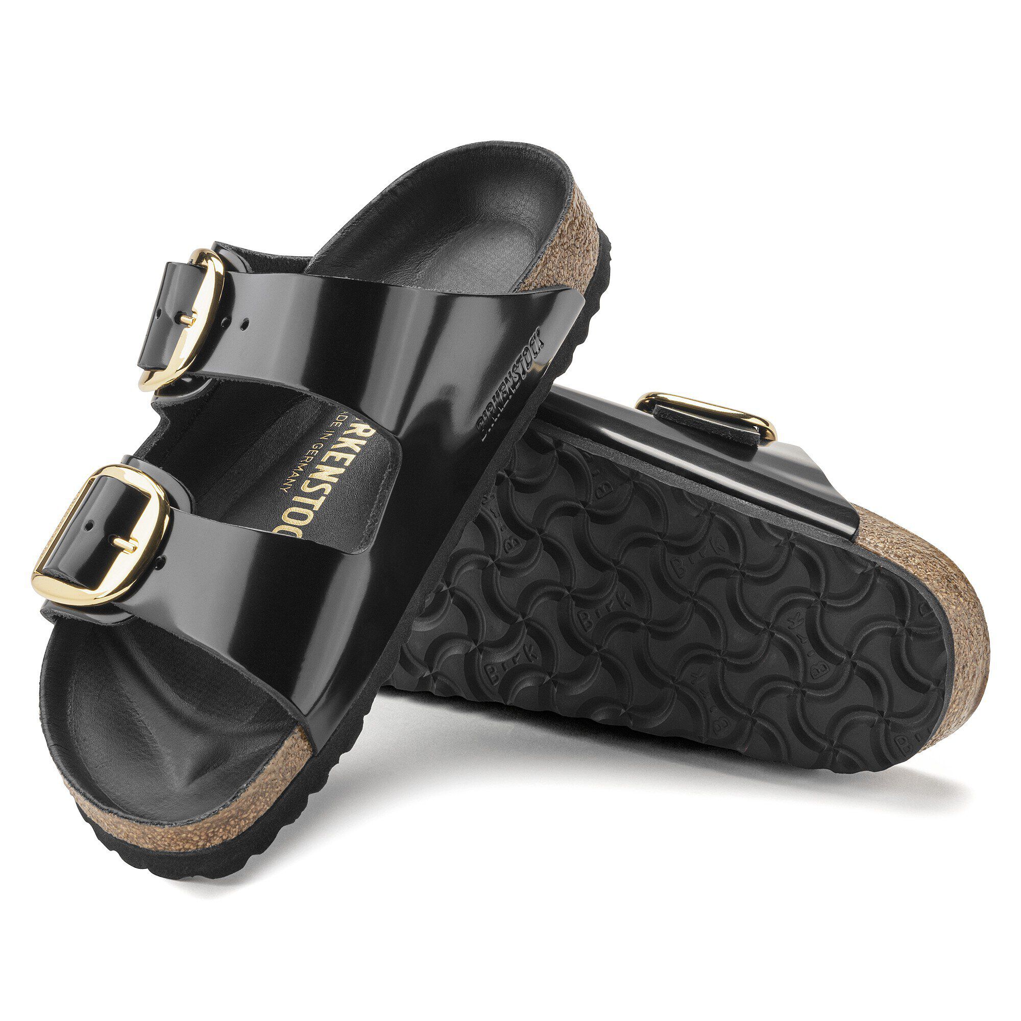 Birkenstock patent sandals top