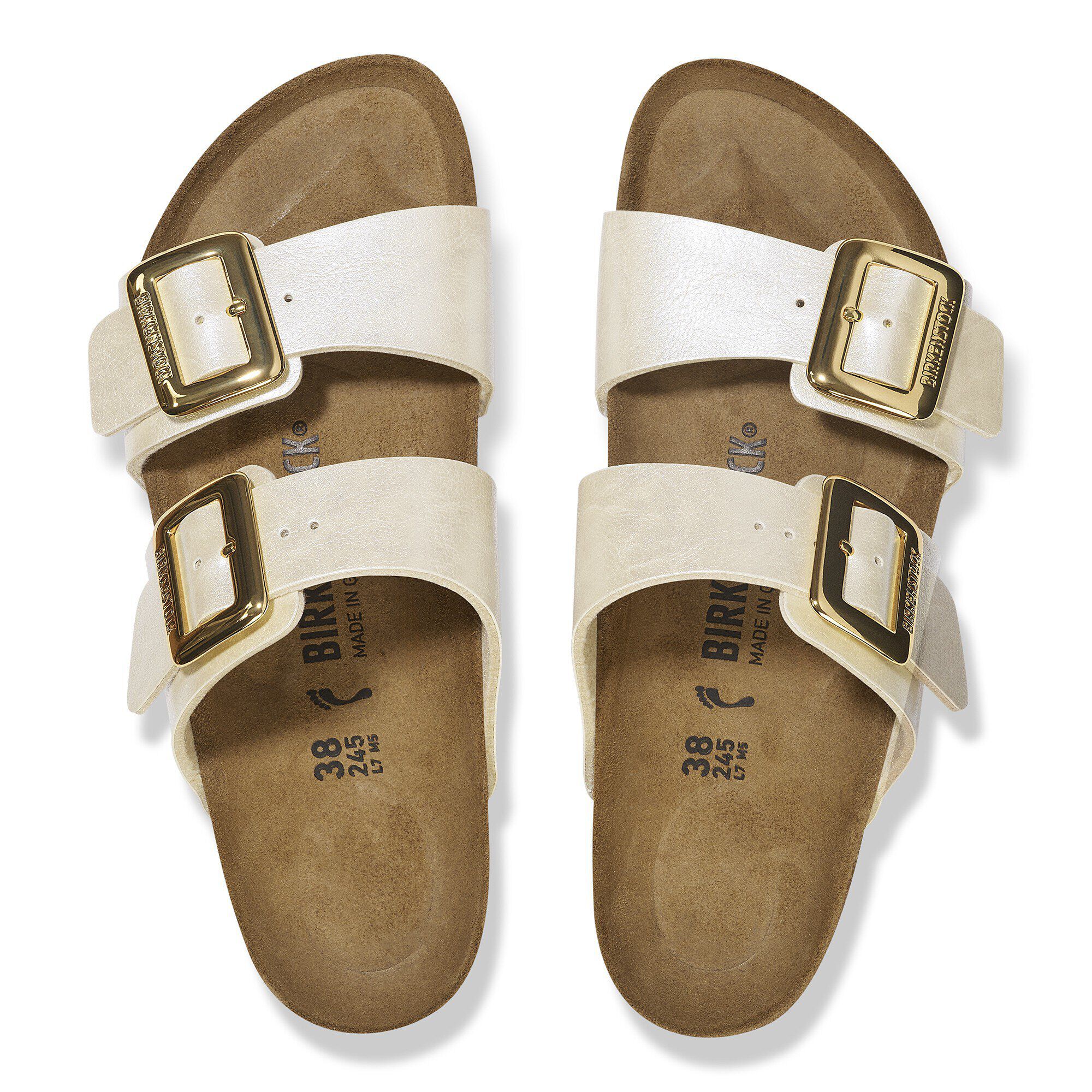 Sydney Luxe Buckle Birko-Flor Graceful Pearl White | BIRKENSTOCK