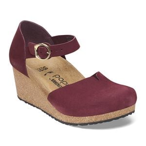 Mary Ring-Buckle Nubuk Leather