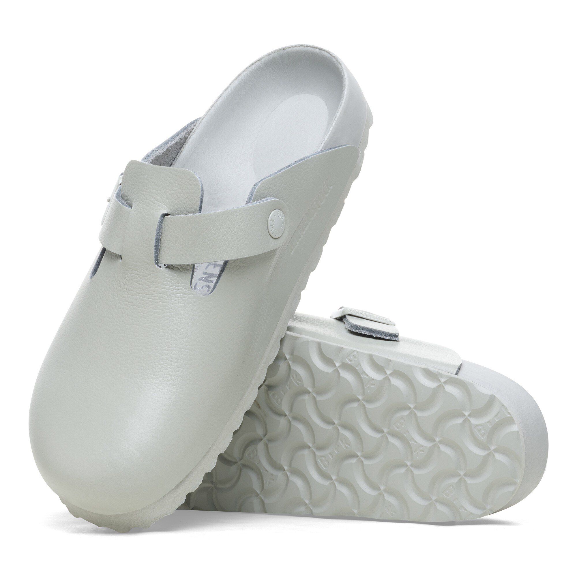 Boston Smooth Leather Mineral Gray | BIRKENSTOCK