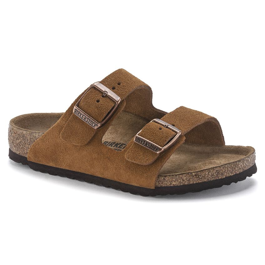 mink birkenstock suede