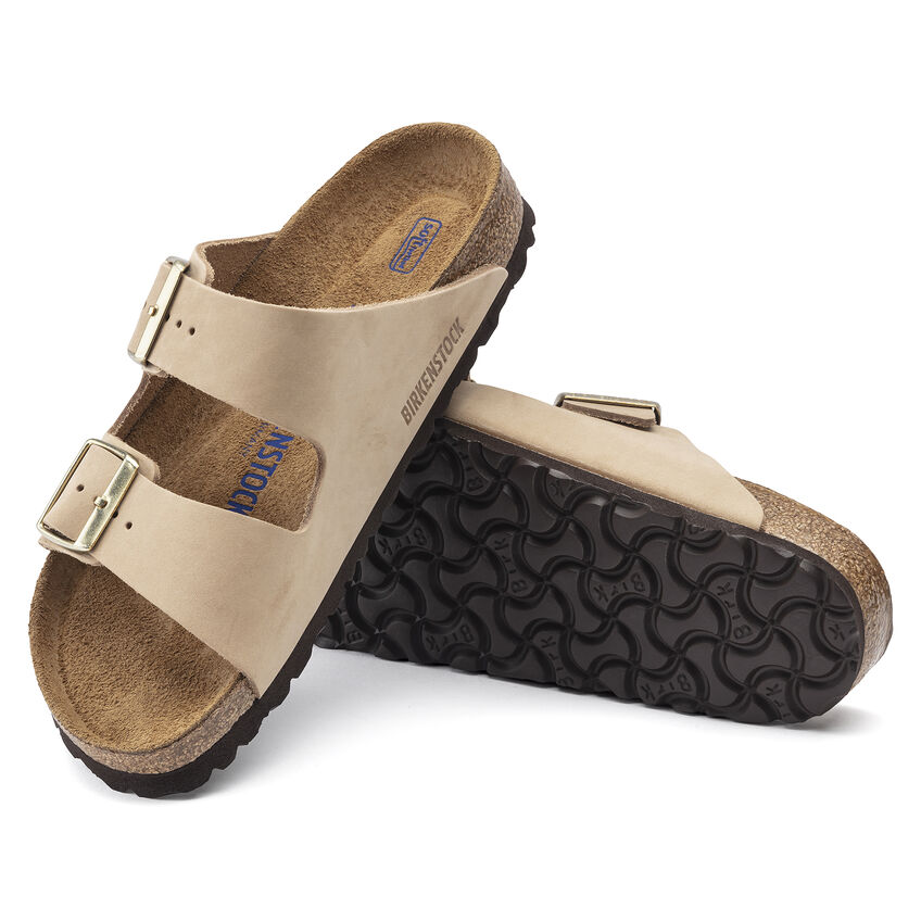 Arizona Soft Footbed Nubuck Leather Sandcastle | BIRKENSTOCK