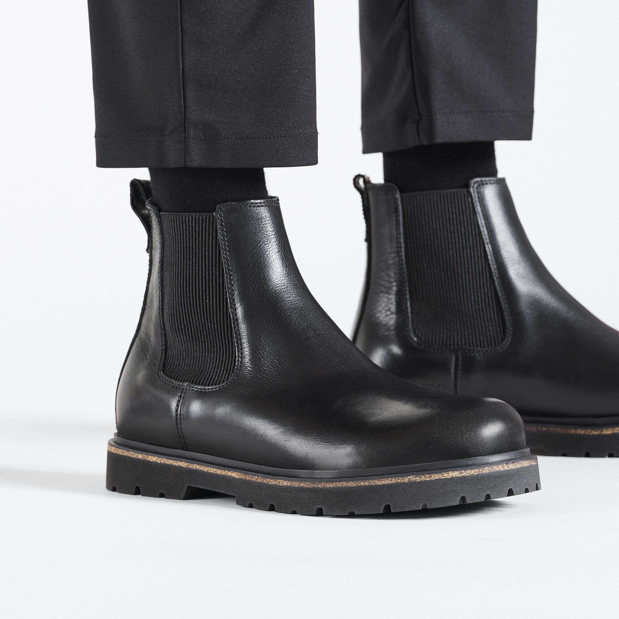 Slip on leather boots new arrivals