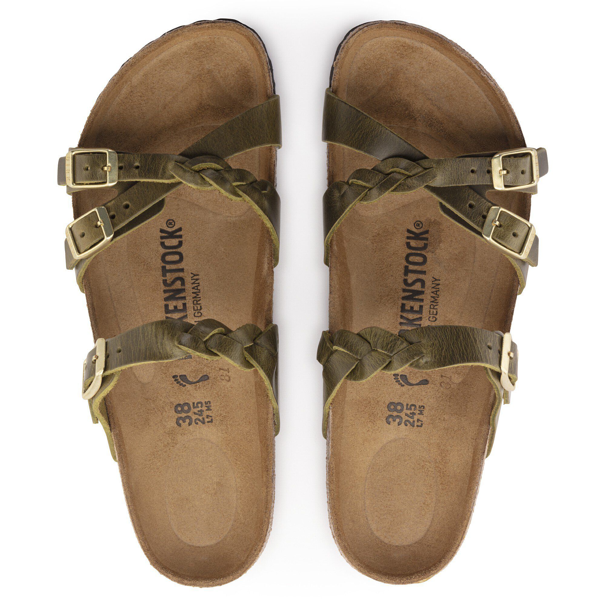 Birkenstock olive green cheap