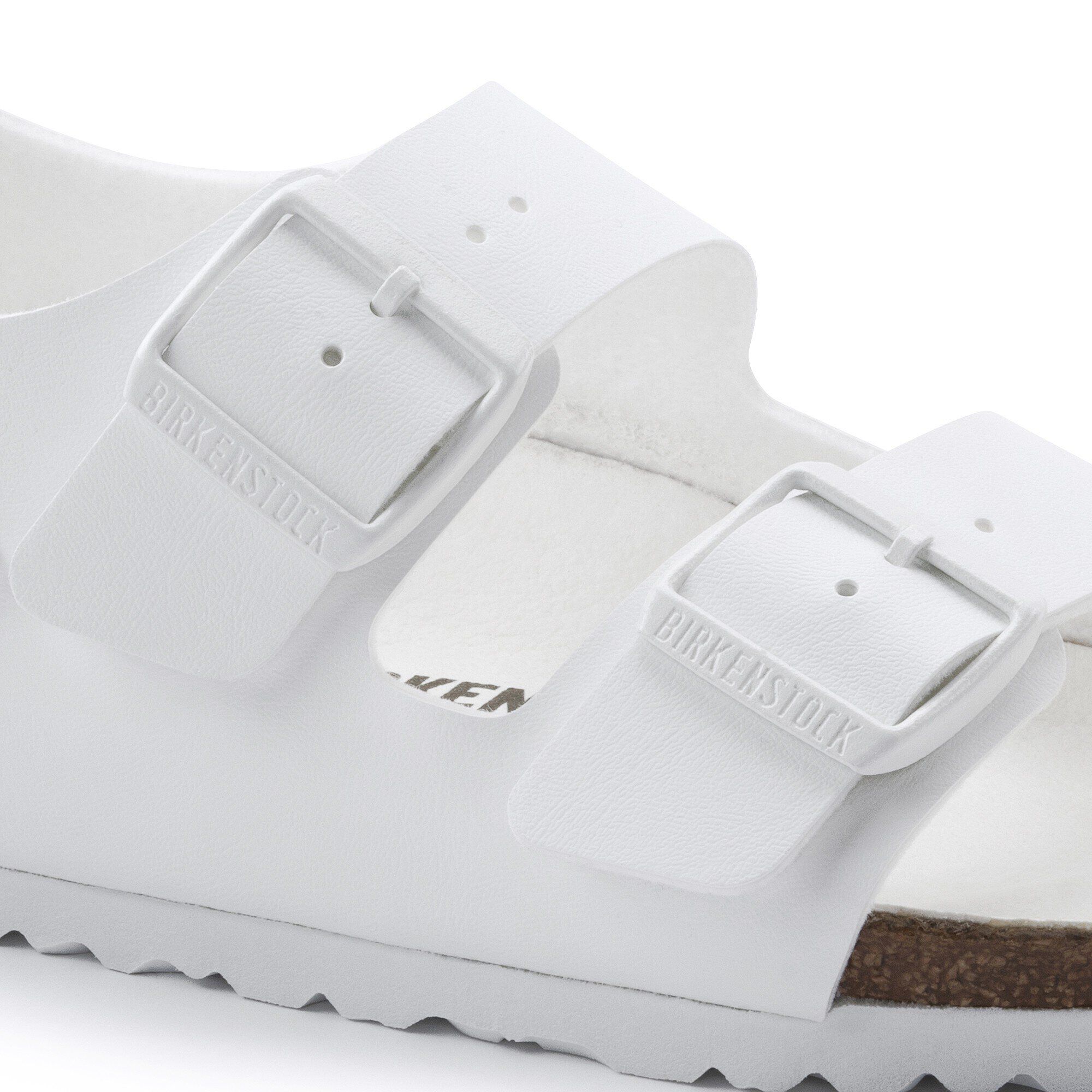 Birkenstock Milano Birko Flor Triples White with An Ankle Strap