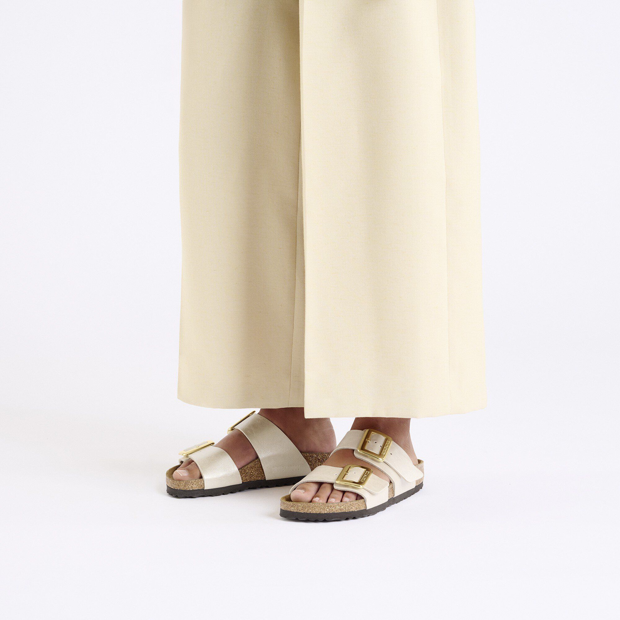 Sydney Luxe Buckle Birko-Flor Graceful Pearl White | BIRKENSTOCK