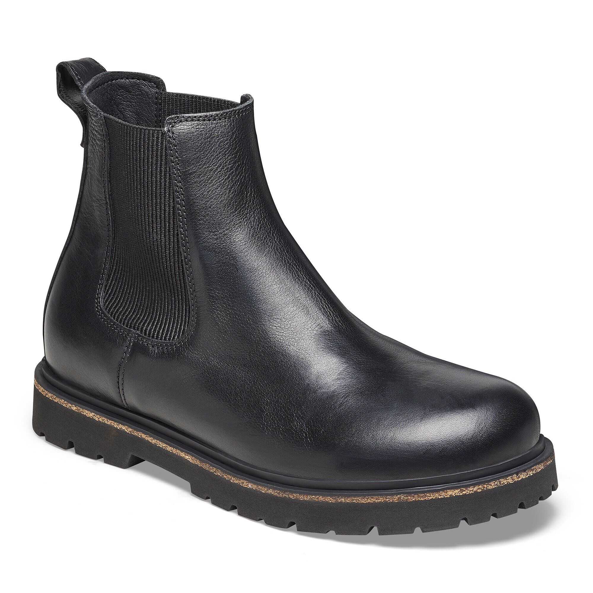 Leather slip on boots mens sales