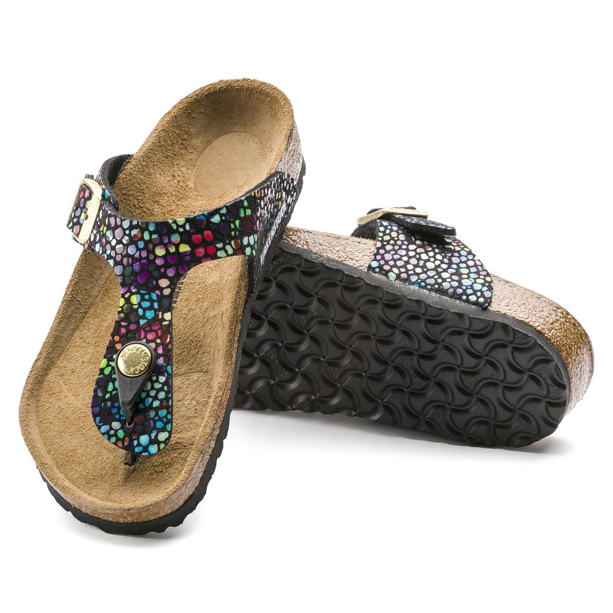 Gizeh Kids Microfiber Oriental Mosaic Black Multi BIRKENSTOCK