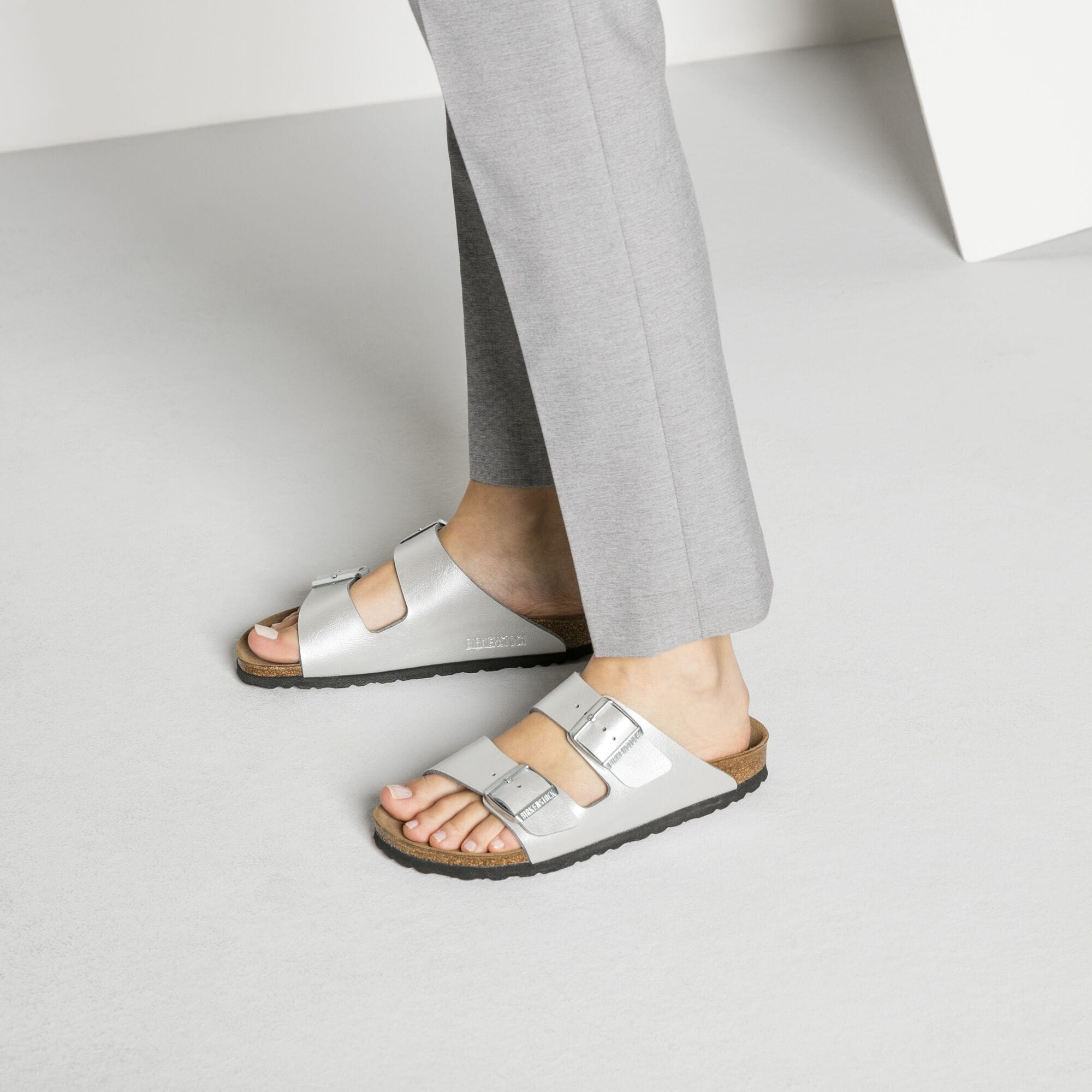 Birkenstock arizona discount graceful silver