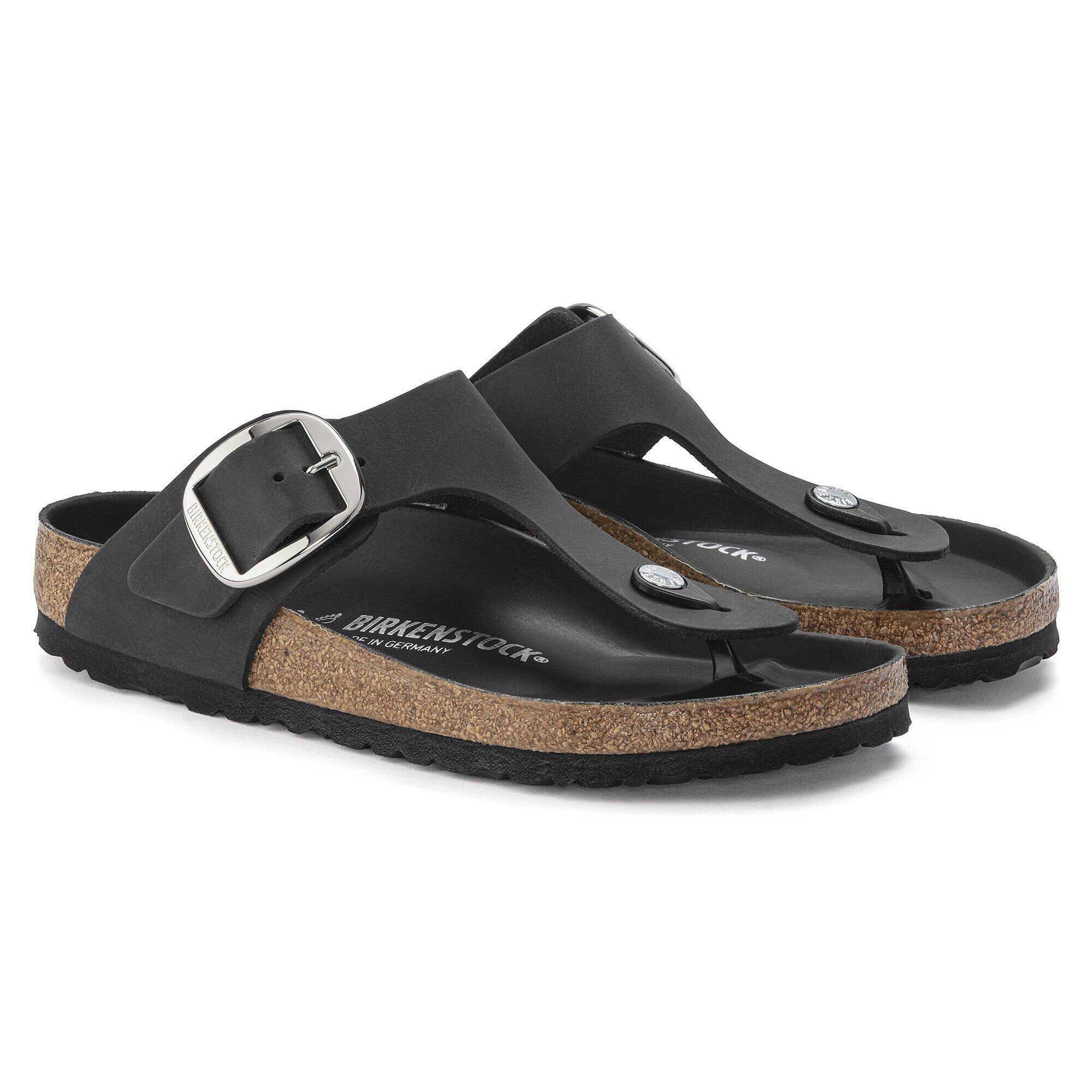 Gizeh Big Buckle Oiled Leather Black | BIRKENSTOCK Gizeh Big Buckle Oiled Leather Black | BIRKENSTOCK