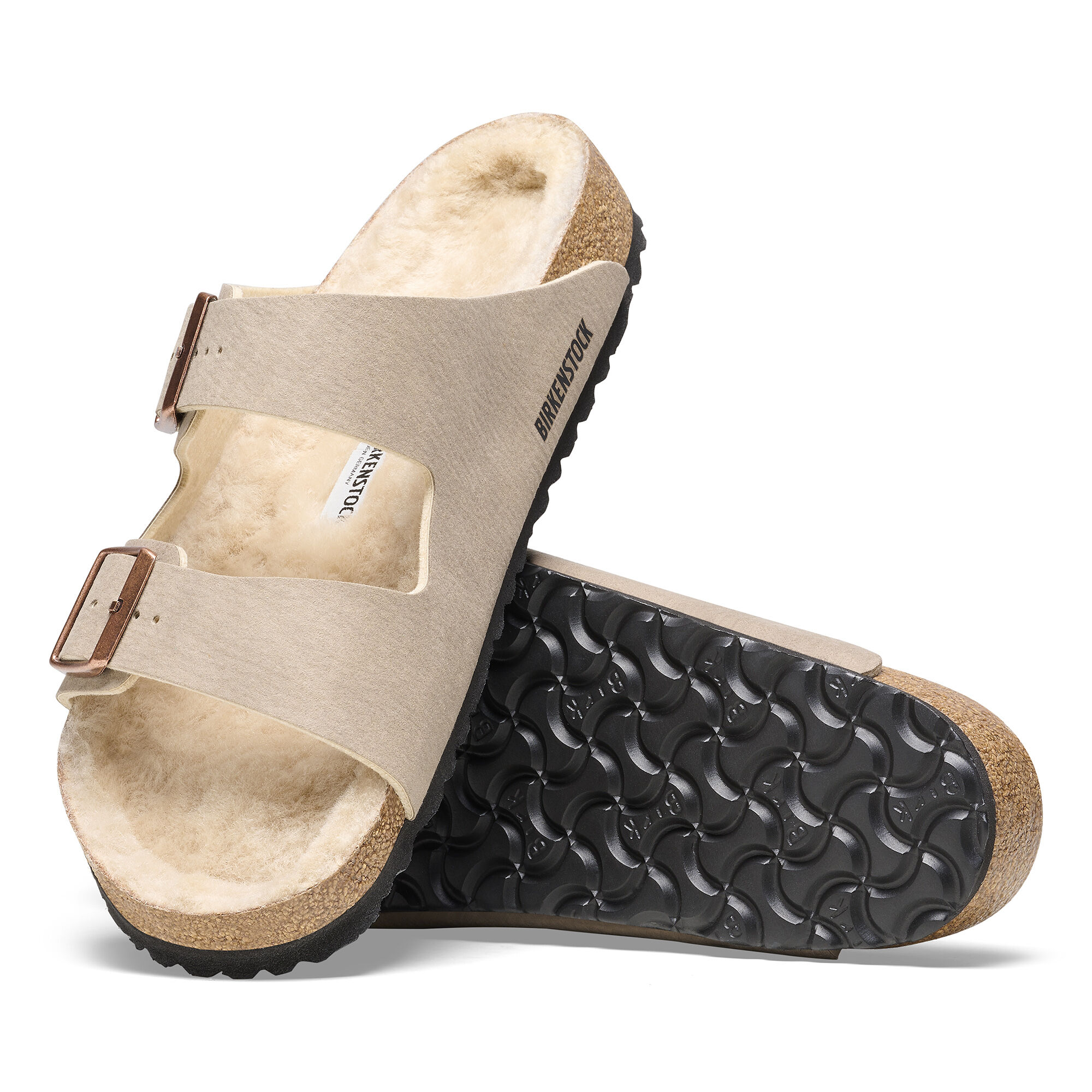 Birkenstock arizona shearling hotsell gray