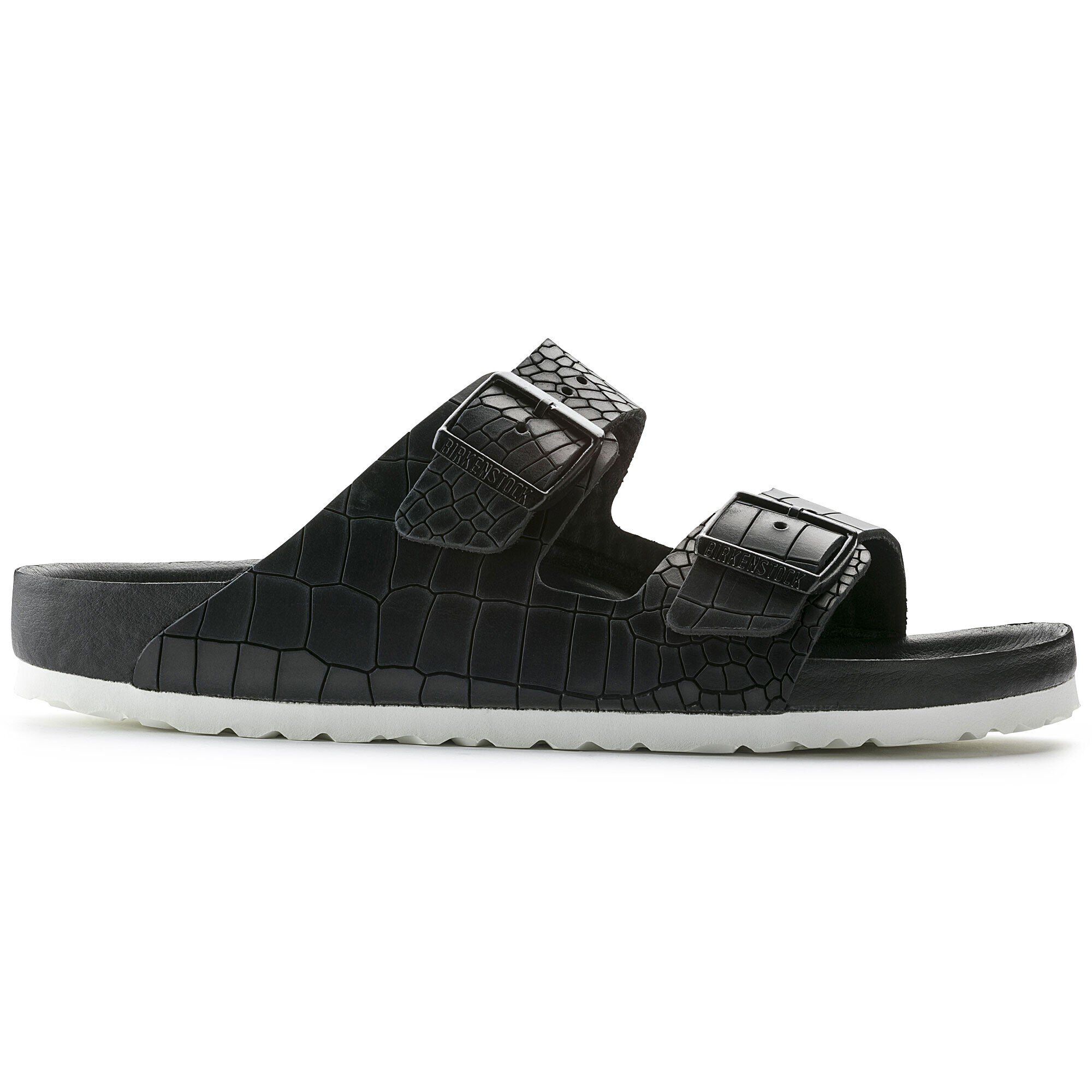 Birkenstock arizona croco black sale