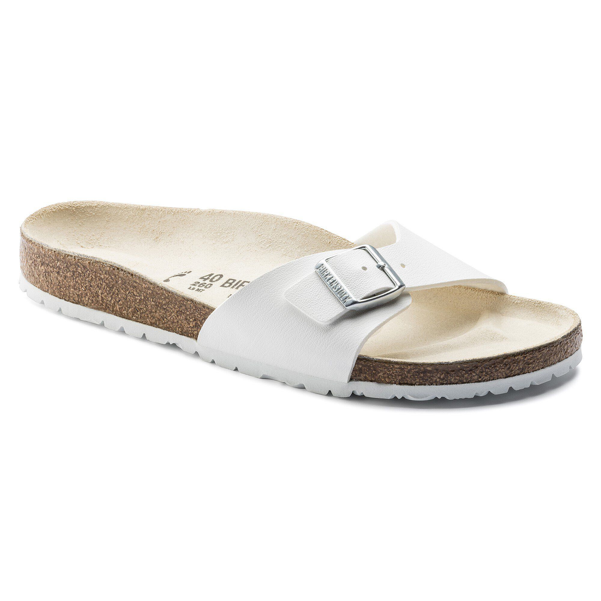 White strap birkenstock hot sale