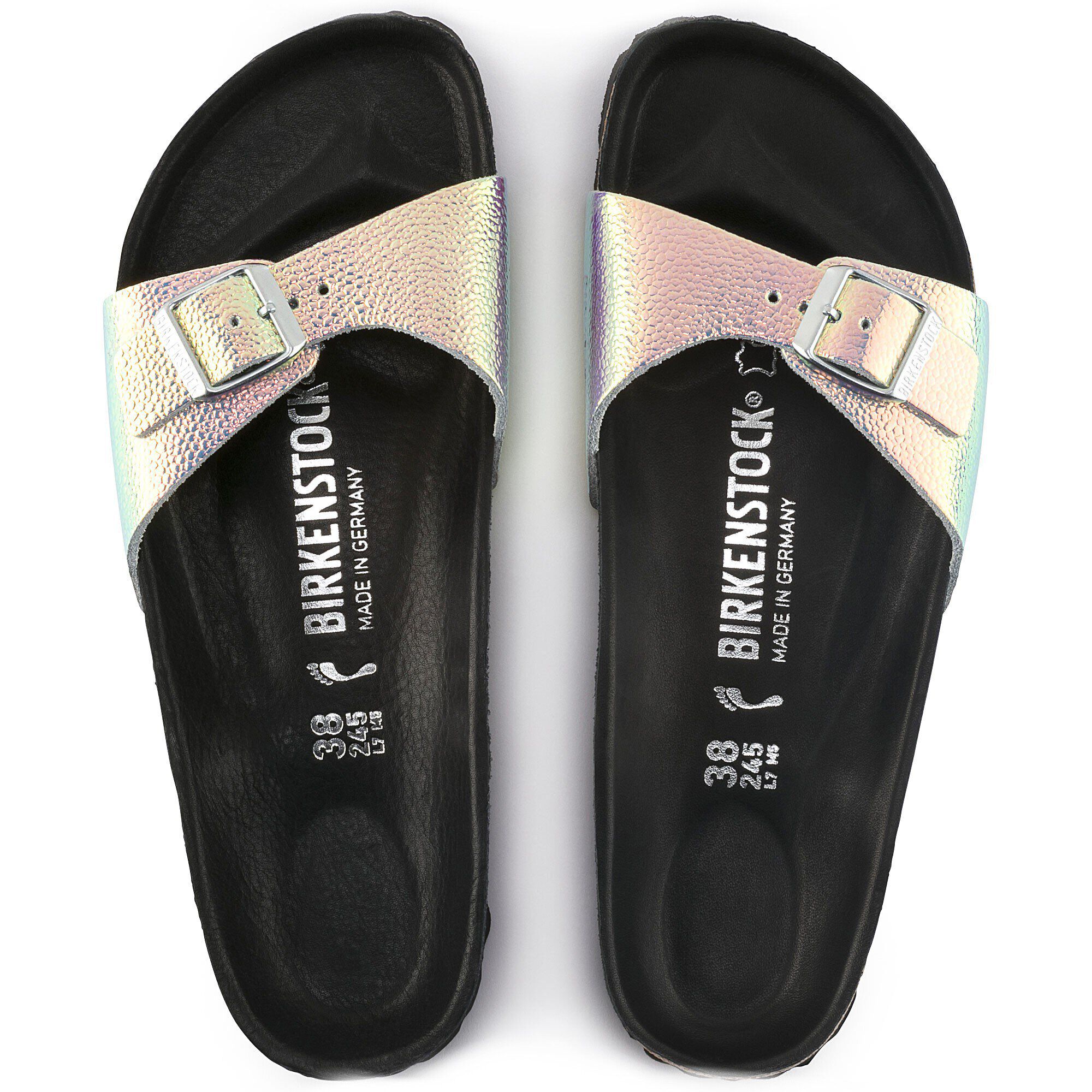 Madrid Natural Leather Ombre Pearl Silver Black
