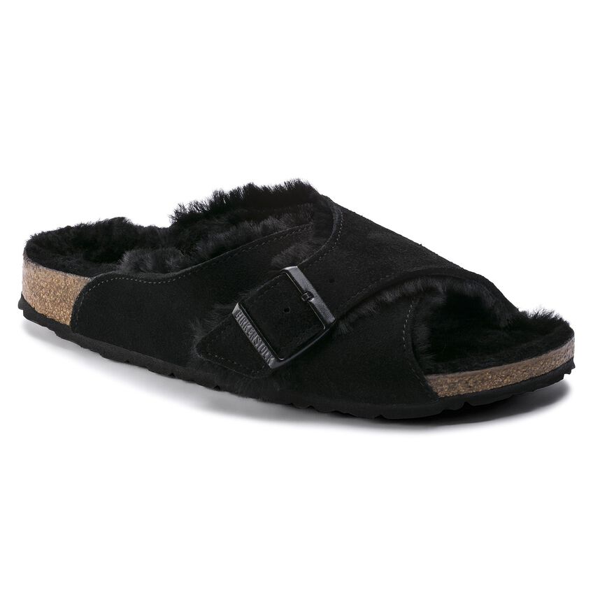 arosa shearling suede leather