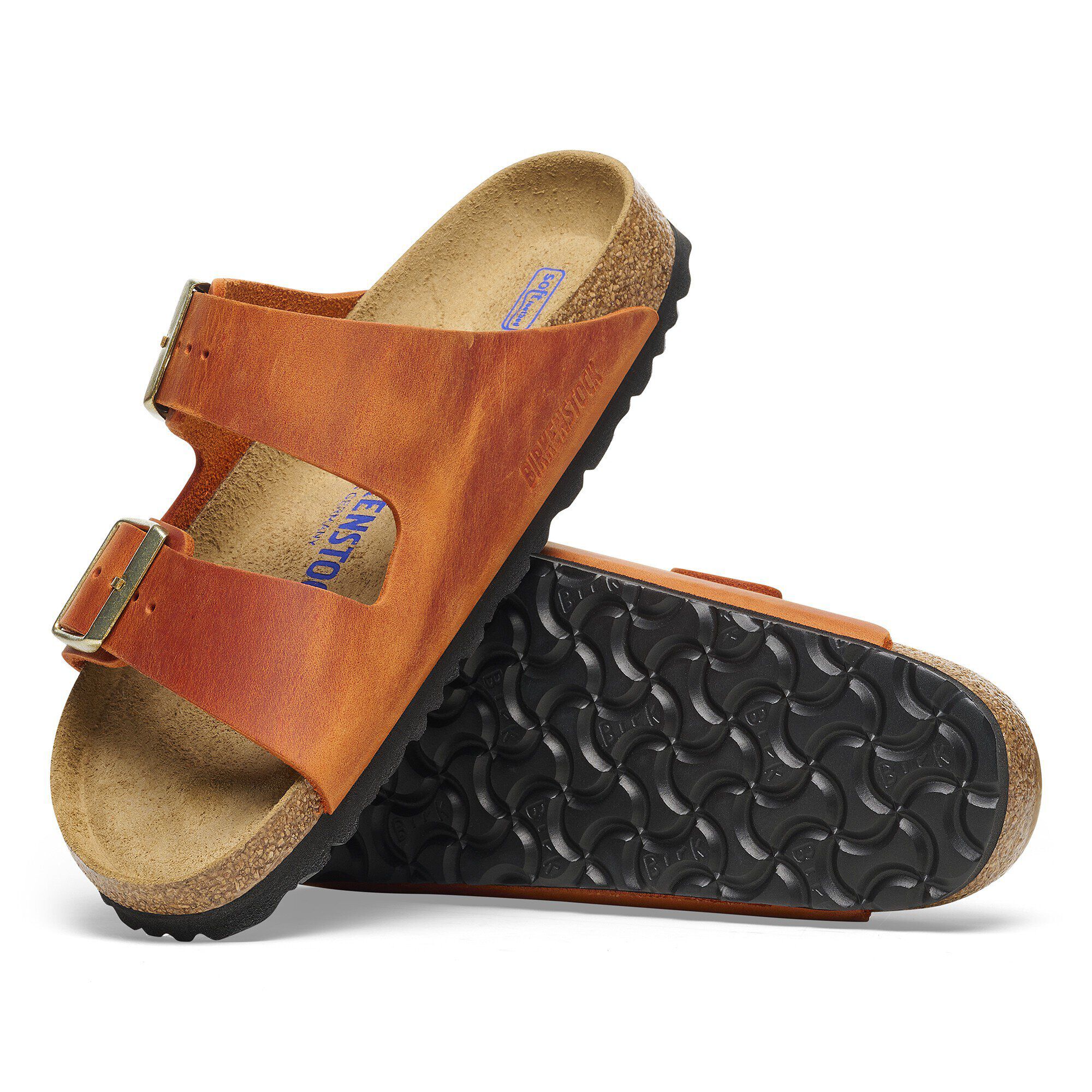 Arizona Soft Footbed Oiled Leather Burnt Orange BIRKENSTOCK