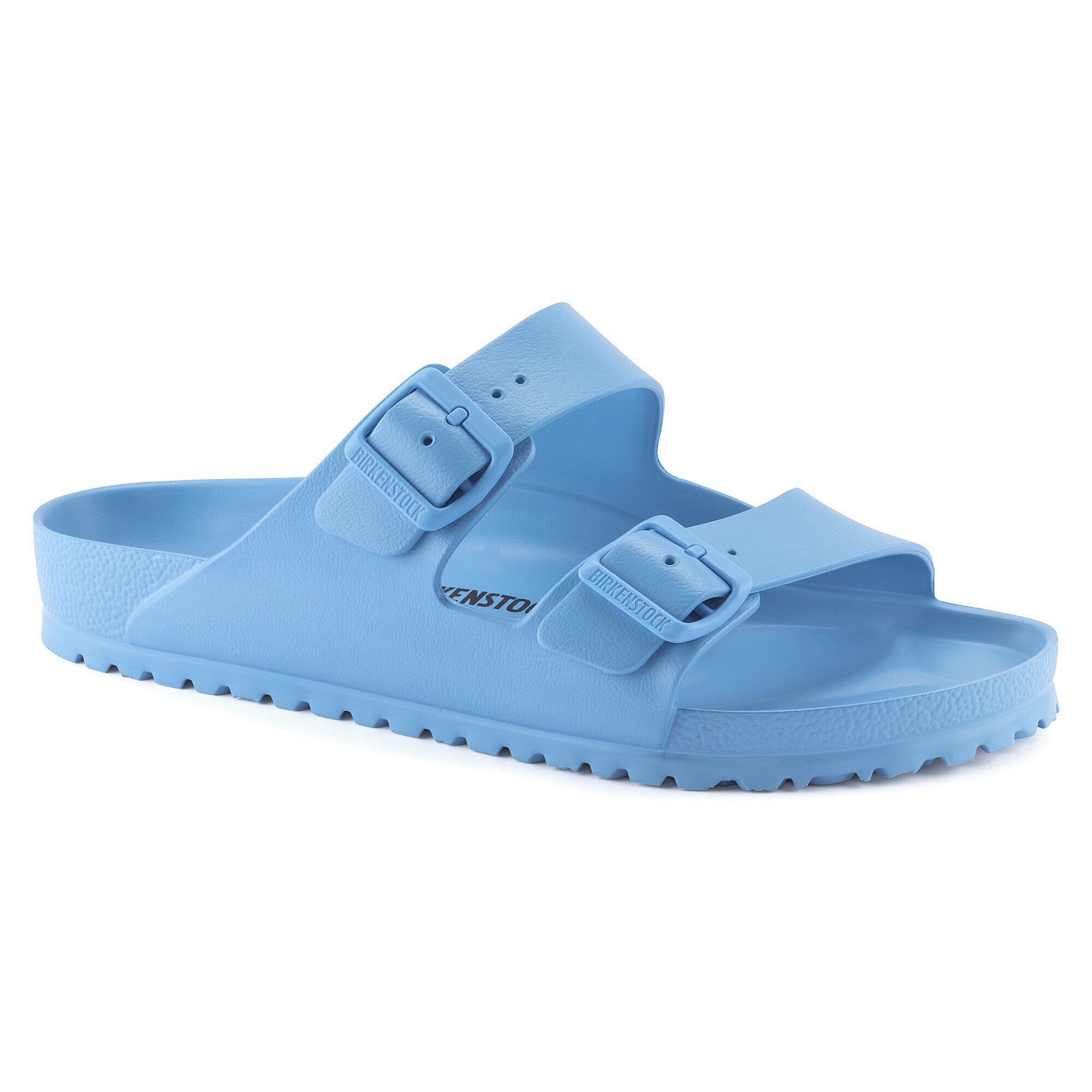 Blue rubber birkenstocks store
