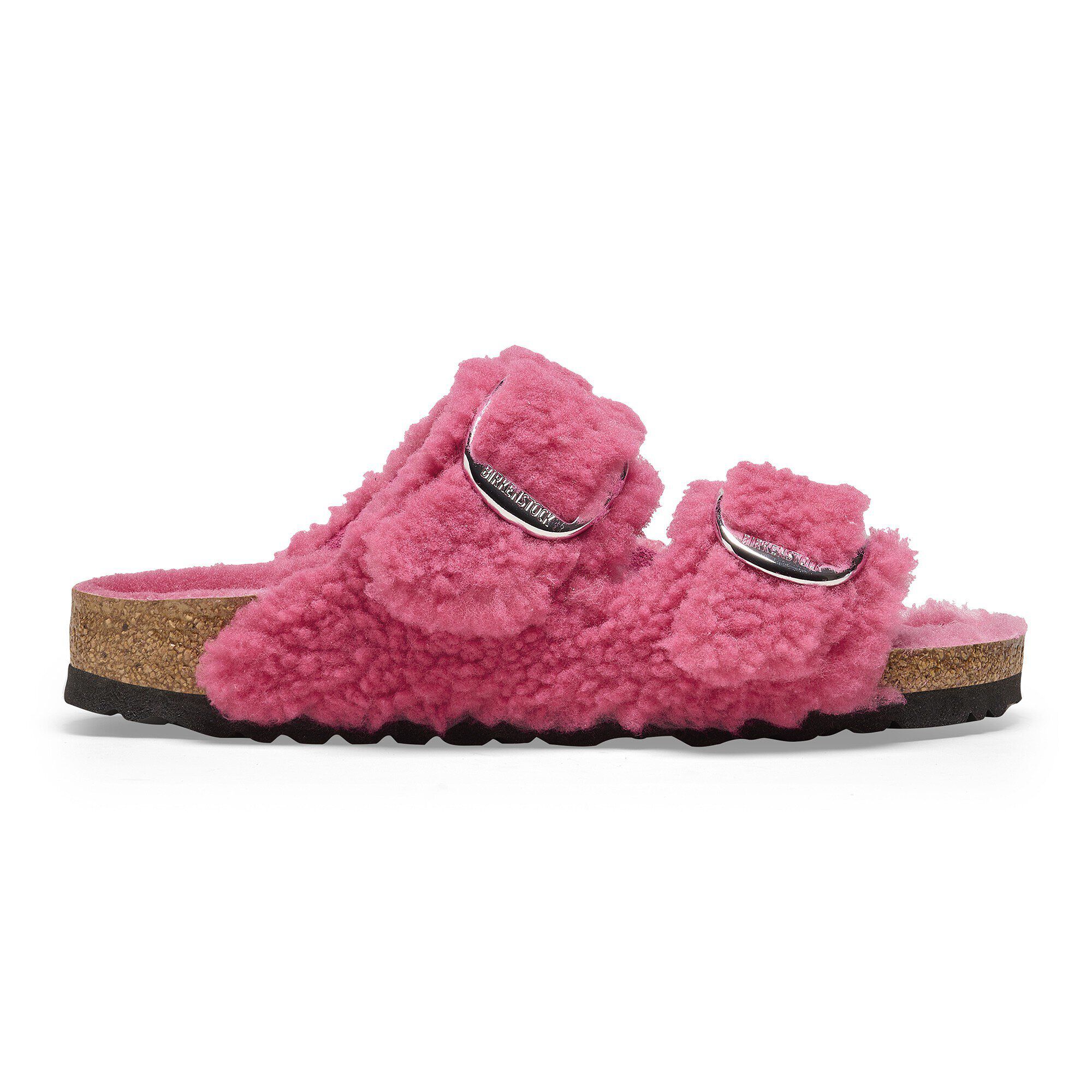 Arizona Big Buckle Shearling Fuchsia Tulip | BIRKENSTOCK