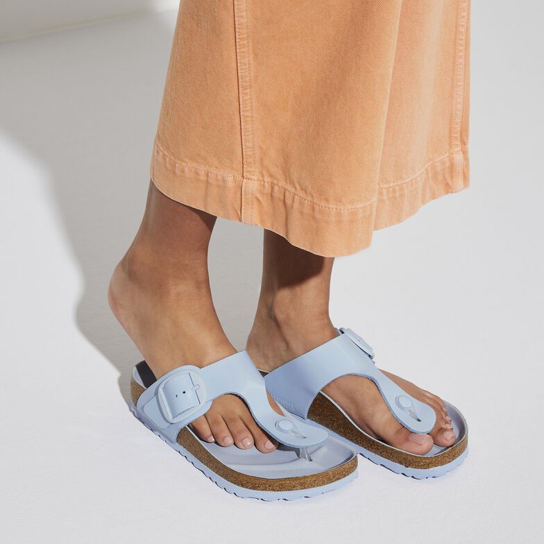 Gizeh Big Buckle Natural Leather Patent Gizeh Big Buckle Natural Leather Patent
