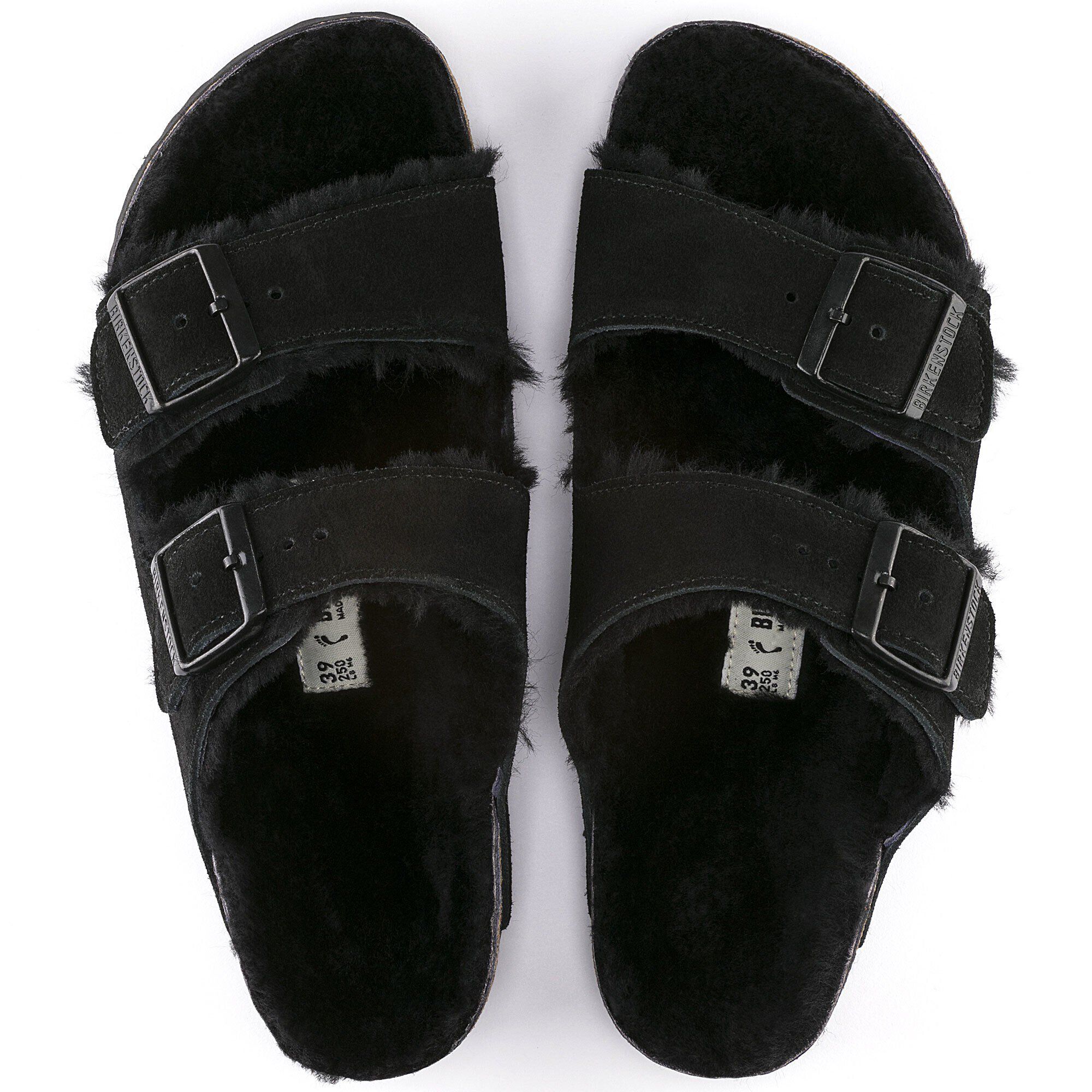 Birkenstock arizona shearling black store