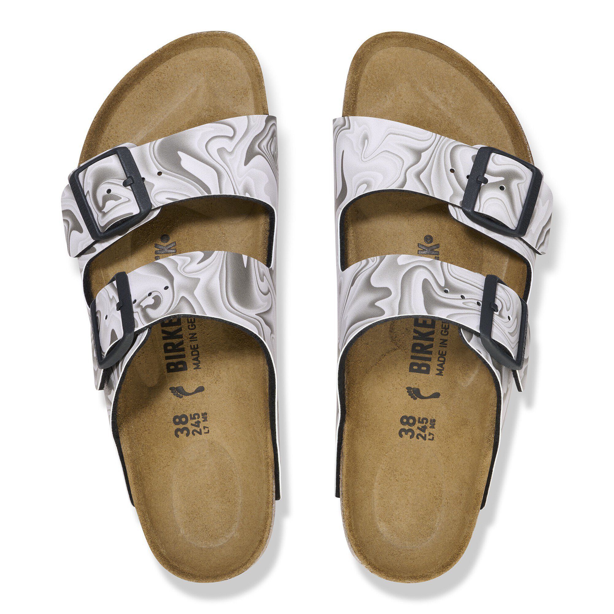Arizona Birko-Flor Black/White | BIRKENSTOCK