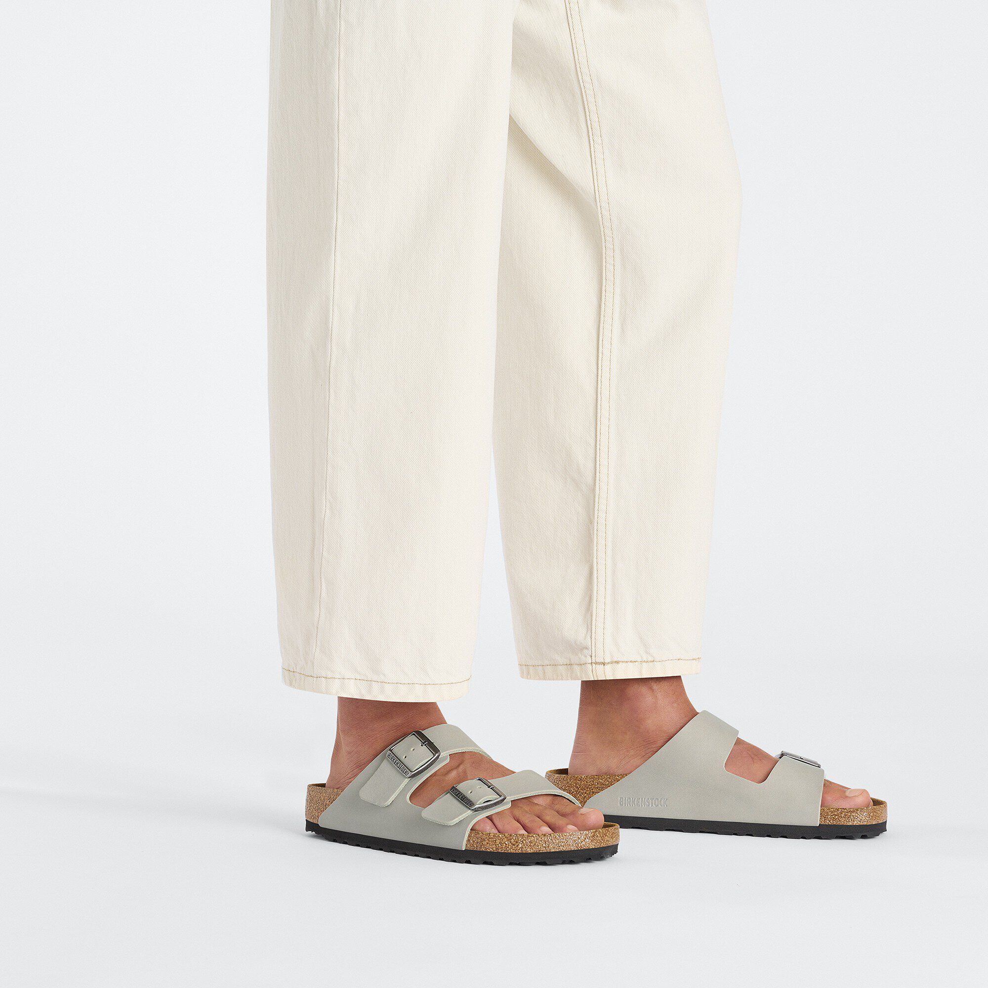 Arizona Grip Leather Vintage Wood Mineral Grey | BIRKENSTOCK