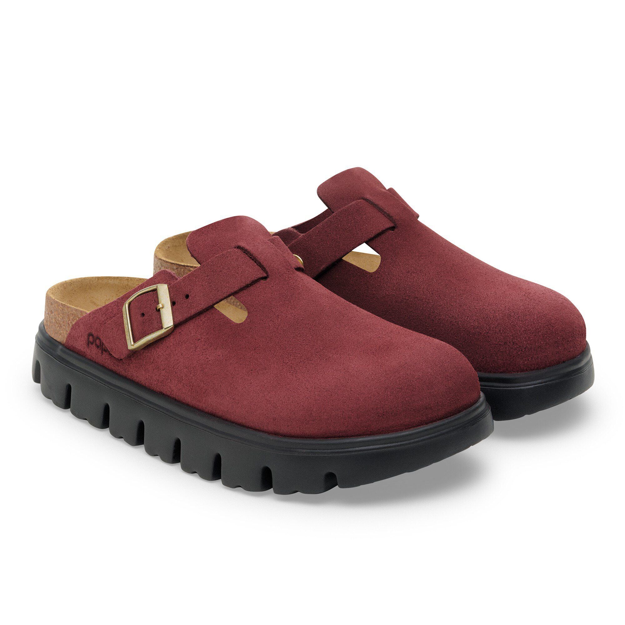 【BIRKENSTOCK】Boston BS Boston Chunky Suede Leather Zinfandel | BIRKENSTOCK