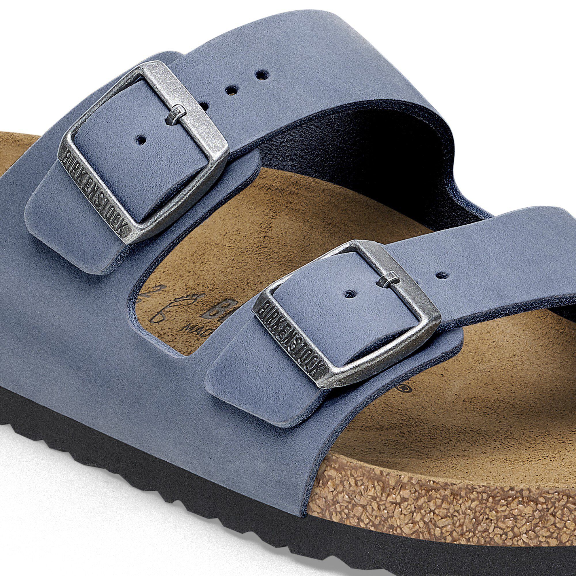 Blue leather birkenstocks hot sale