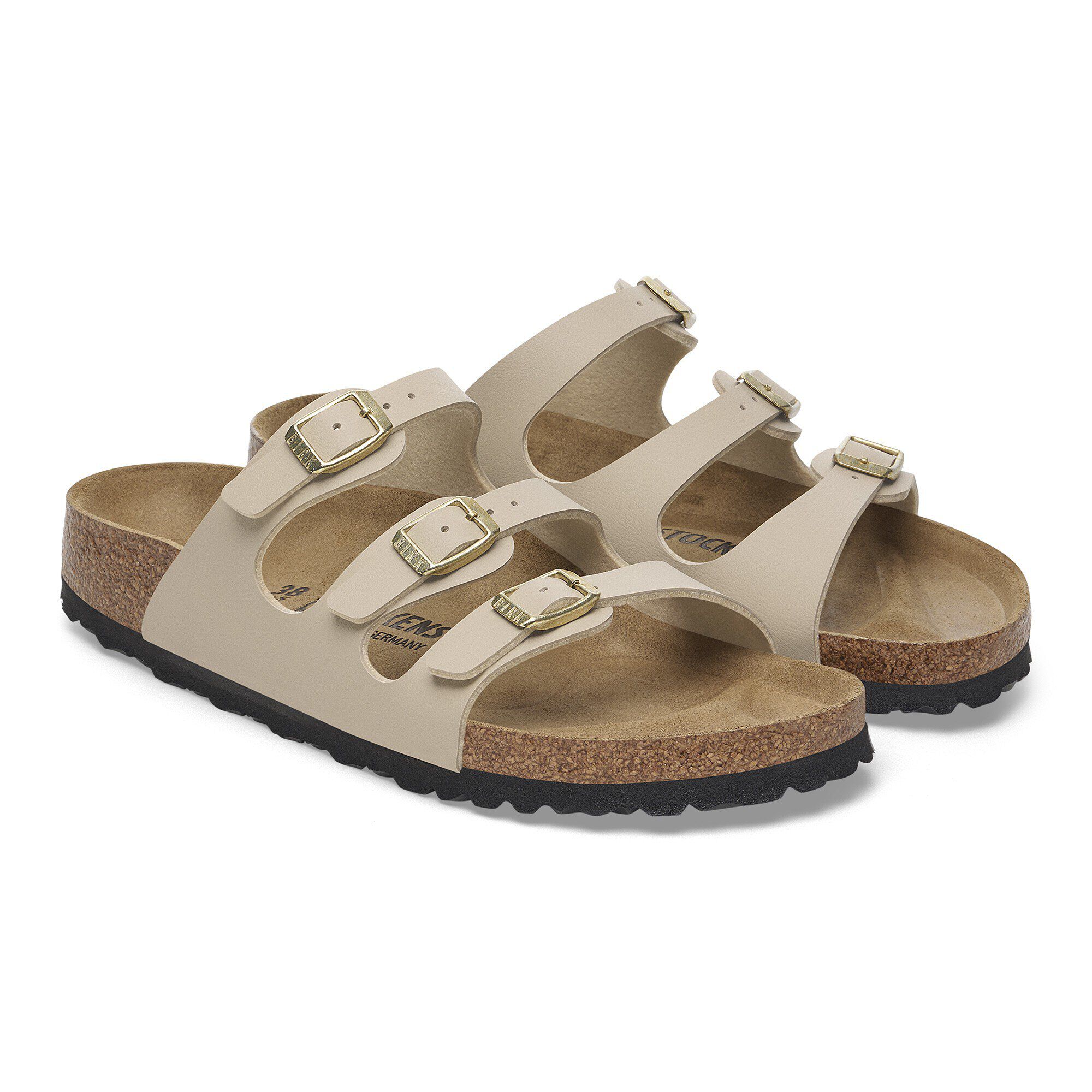 サンダル・ミュール BIRKENSTOCK Women Sandals 1029496 SANDCASTLE Beige Arizona Soft Footbed Nubuck Leather Sandcastle | BIRKENSTOCK