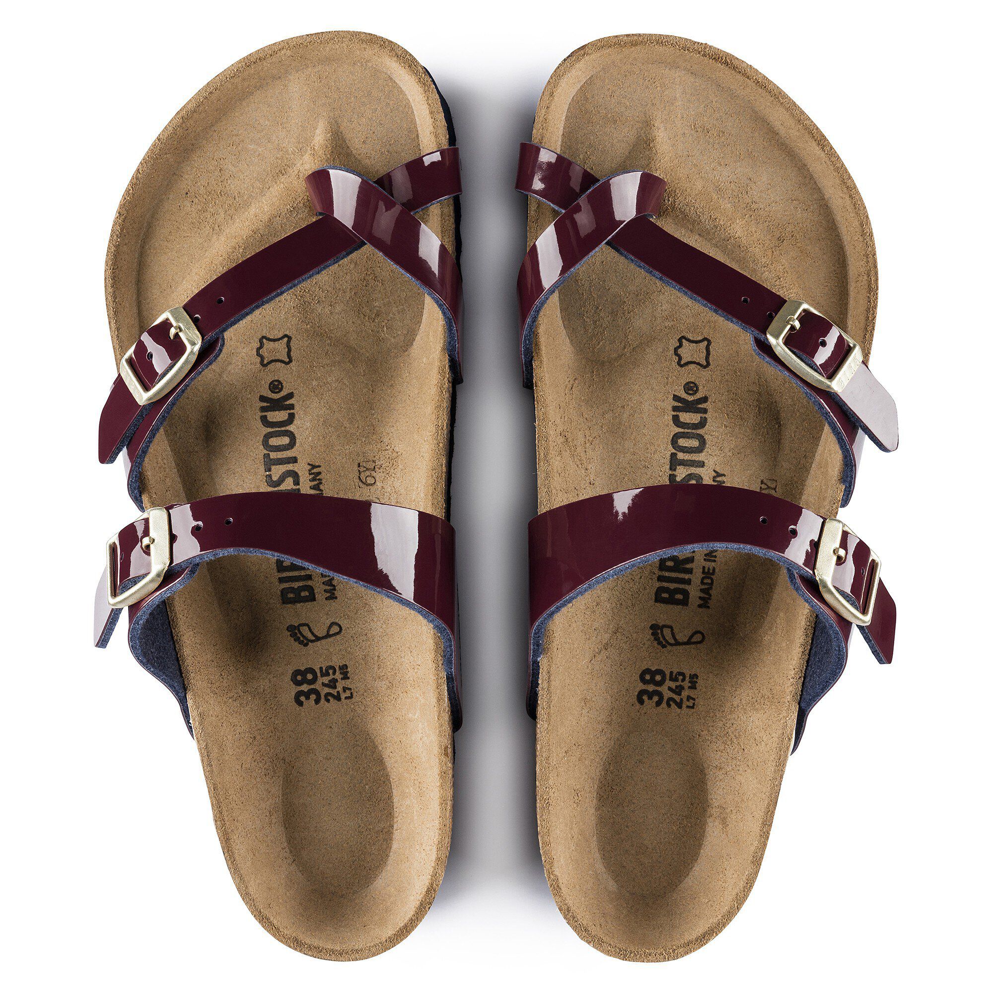 Birkenstock mayari patent hotsell bordeaux