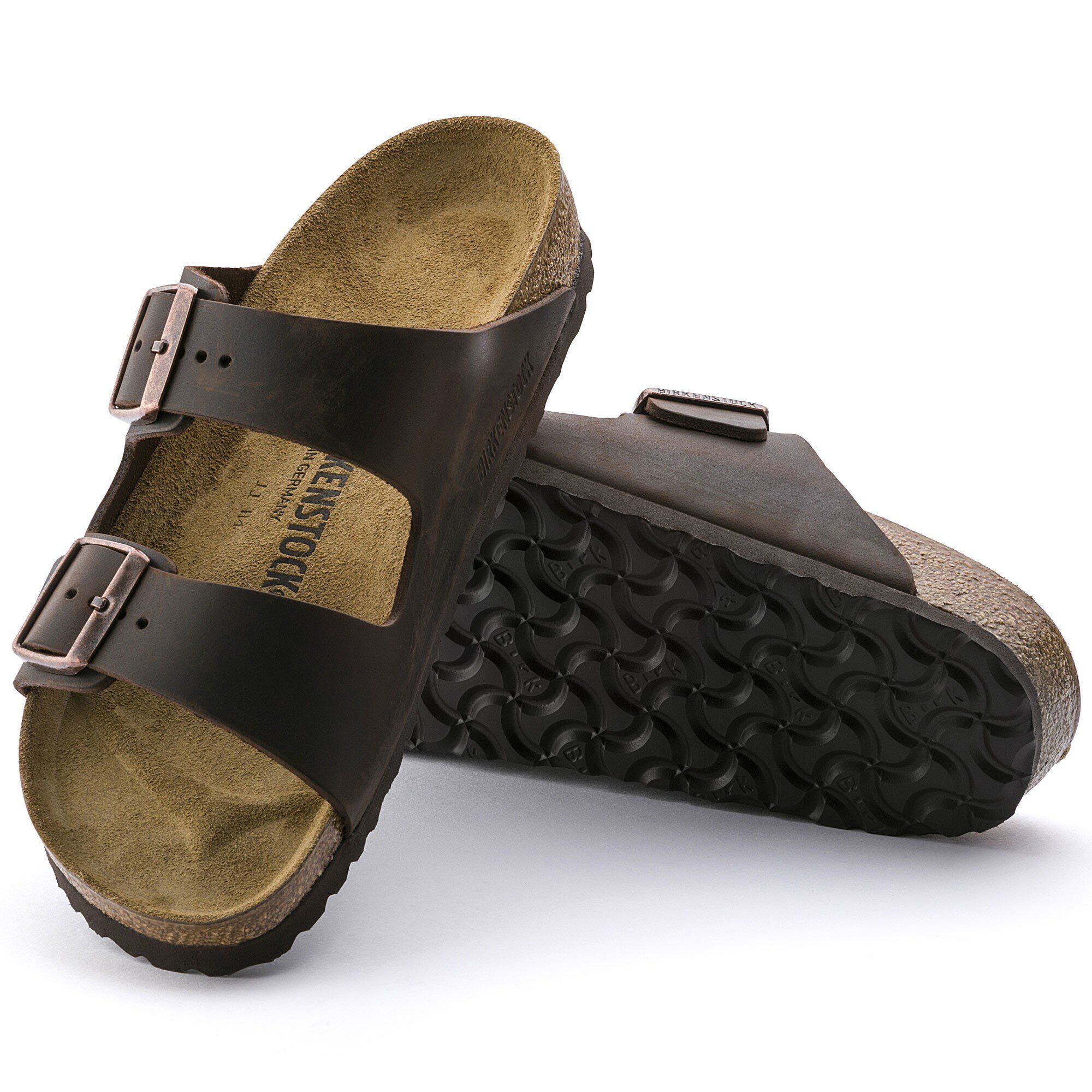 Birkenstock arizona habana oiled leather women's sale