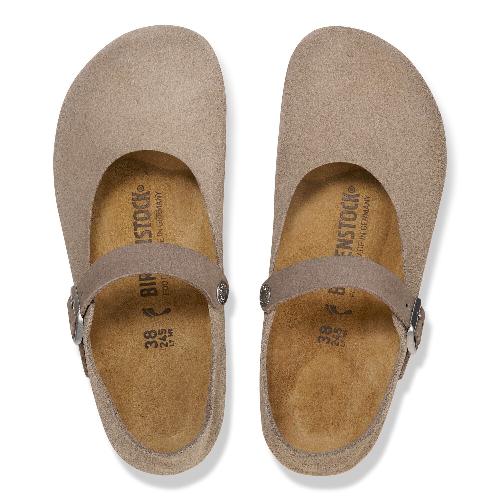 Mantova Suede Leather Taupe | BIRKENSTOCK