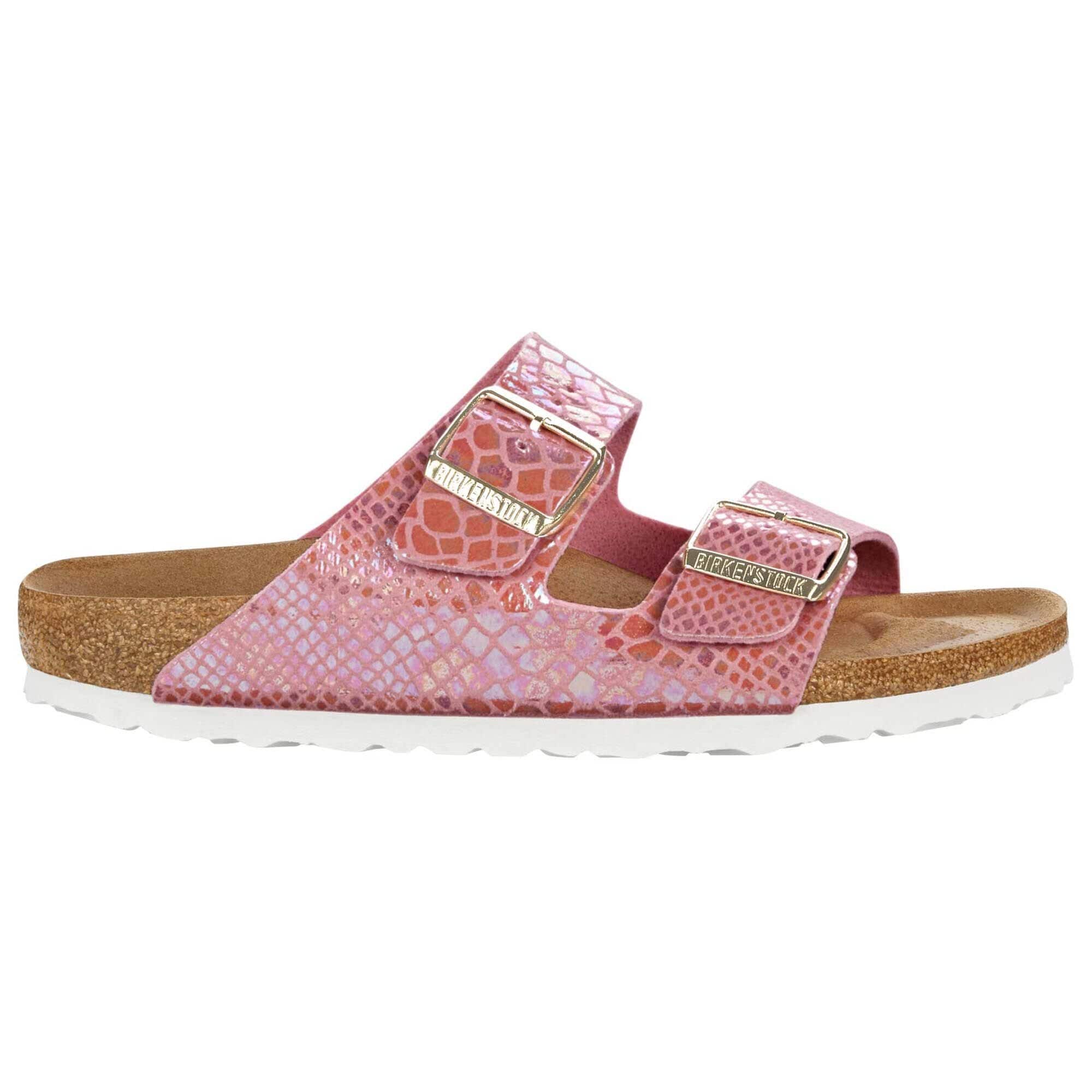 Pink snakeskin birkenstocks store