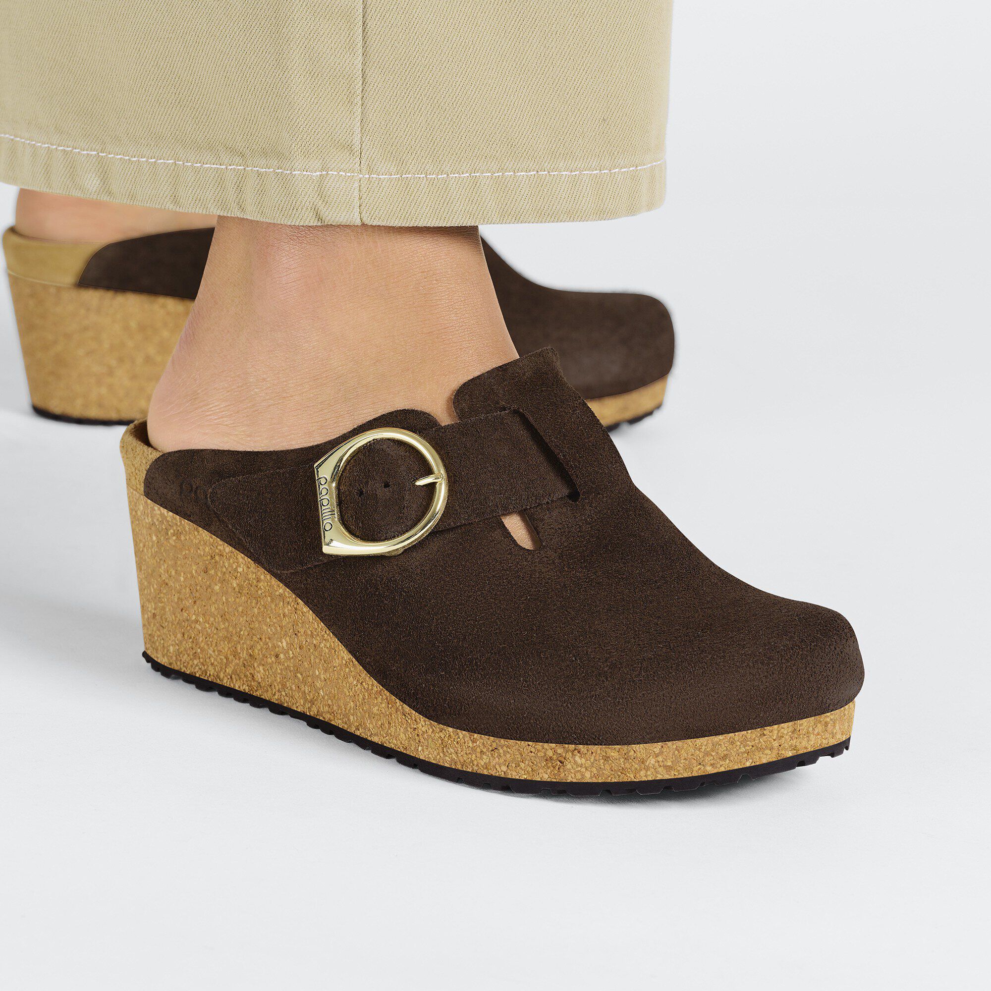 Fanny Ring Buckle Suede Leather