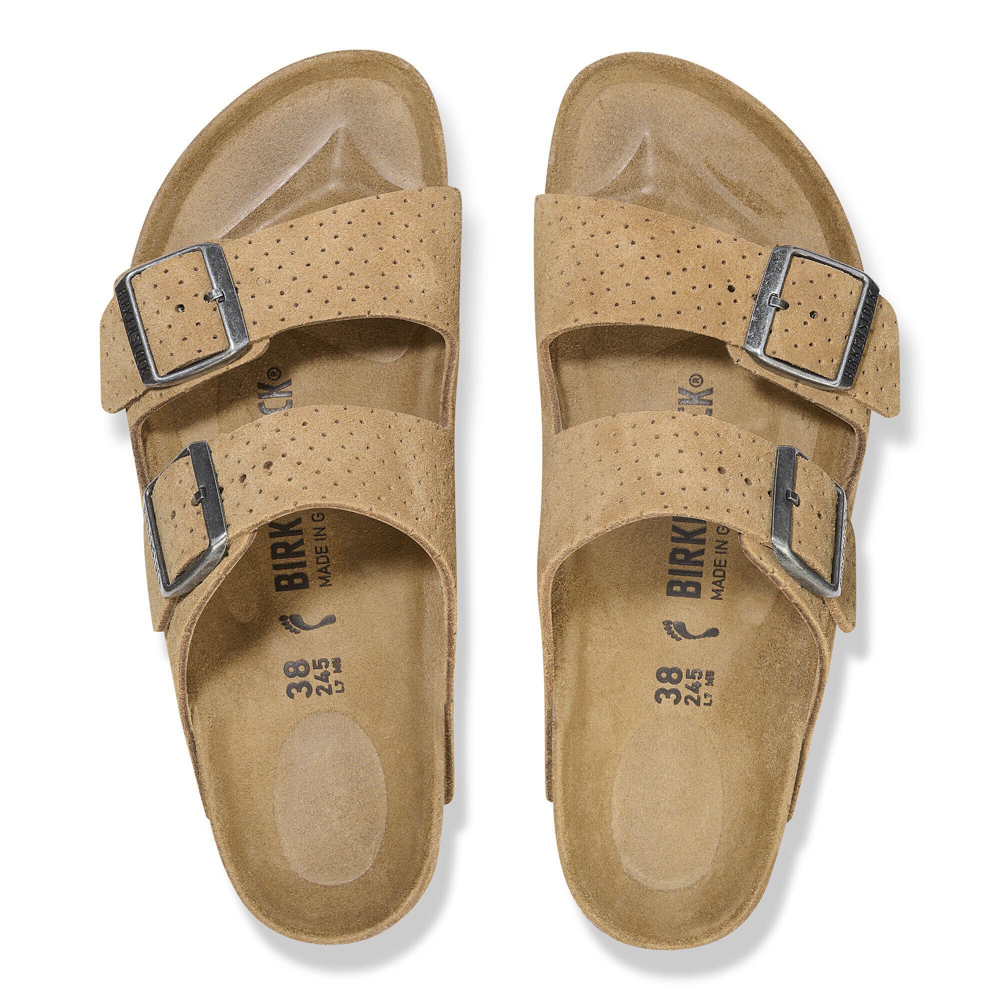 Arizona Suede Embossed New Beige | BIRKENSTOCK