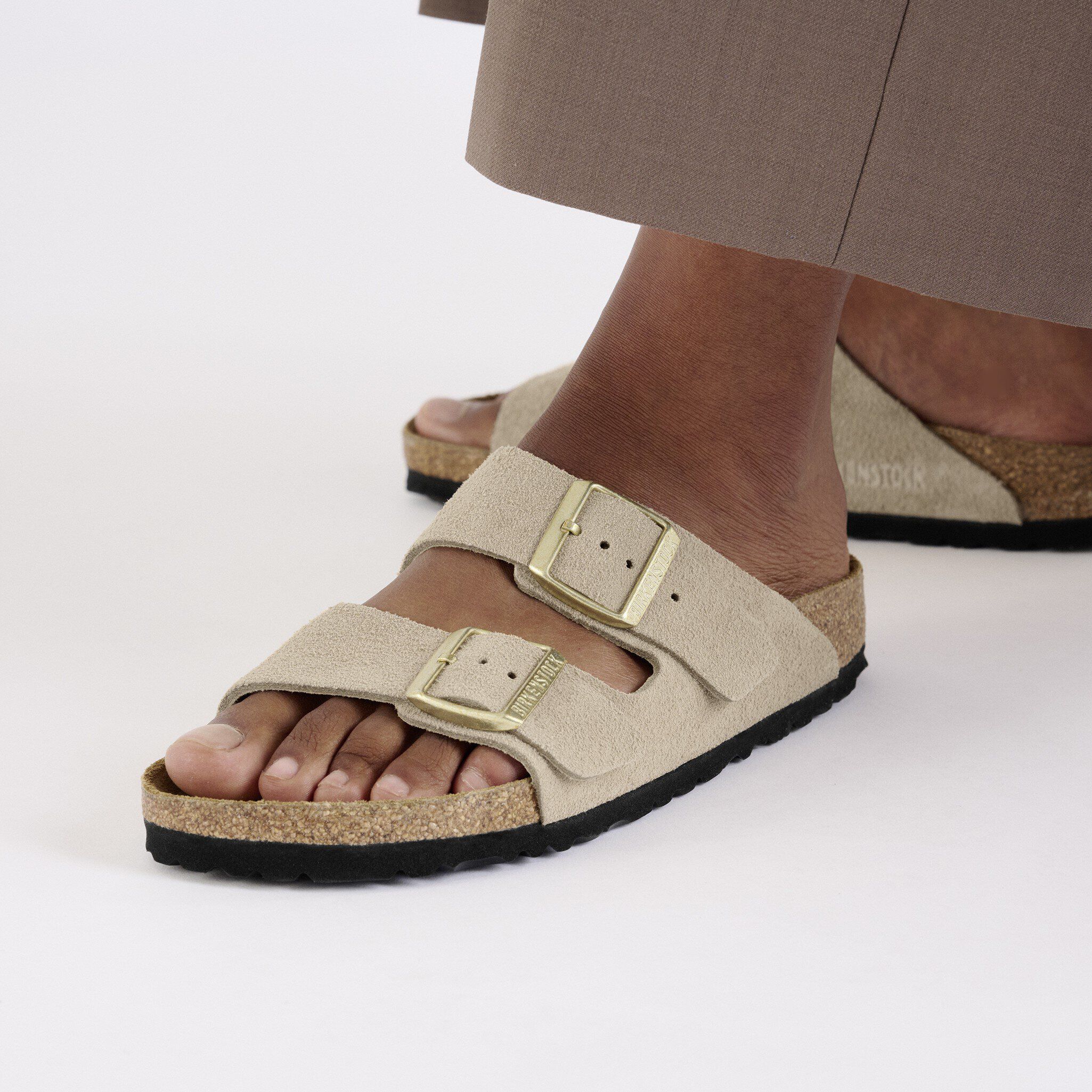 Arizona Suede Leather Sandcastle | BIRKENSTOCK