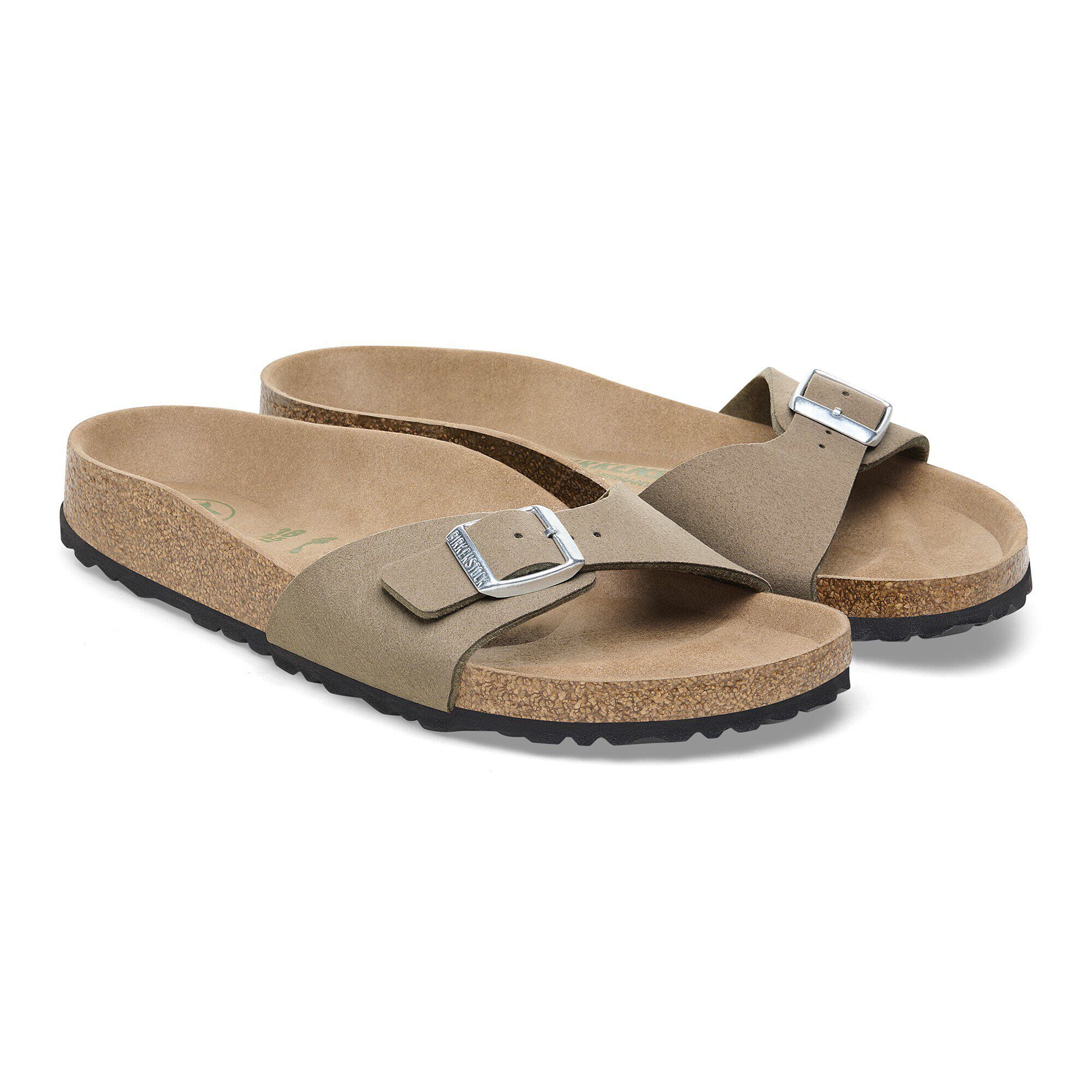 通販生活 ファッション Madrid Vegan BIRKENSTOCK | Taupe Gray Synthetics 靴