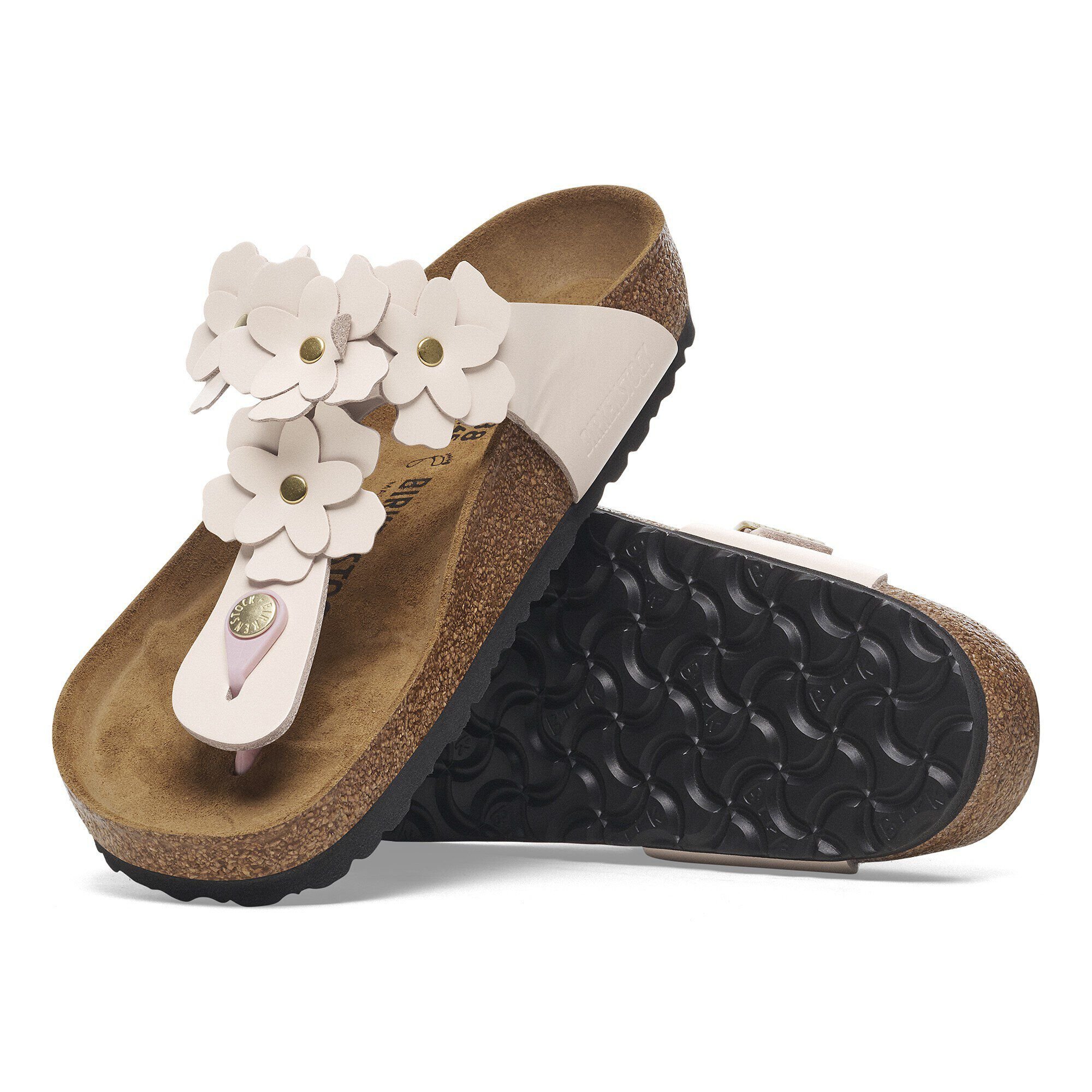 【BIRKENSTOCK】Gizeh Flower ギザ フラワー サンダル Gizeh Flower Leather Black | BIRKENSTOCK