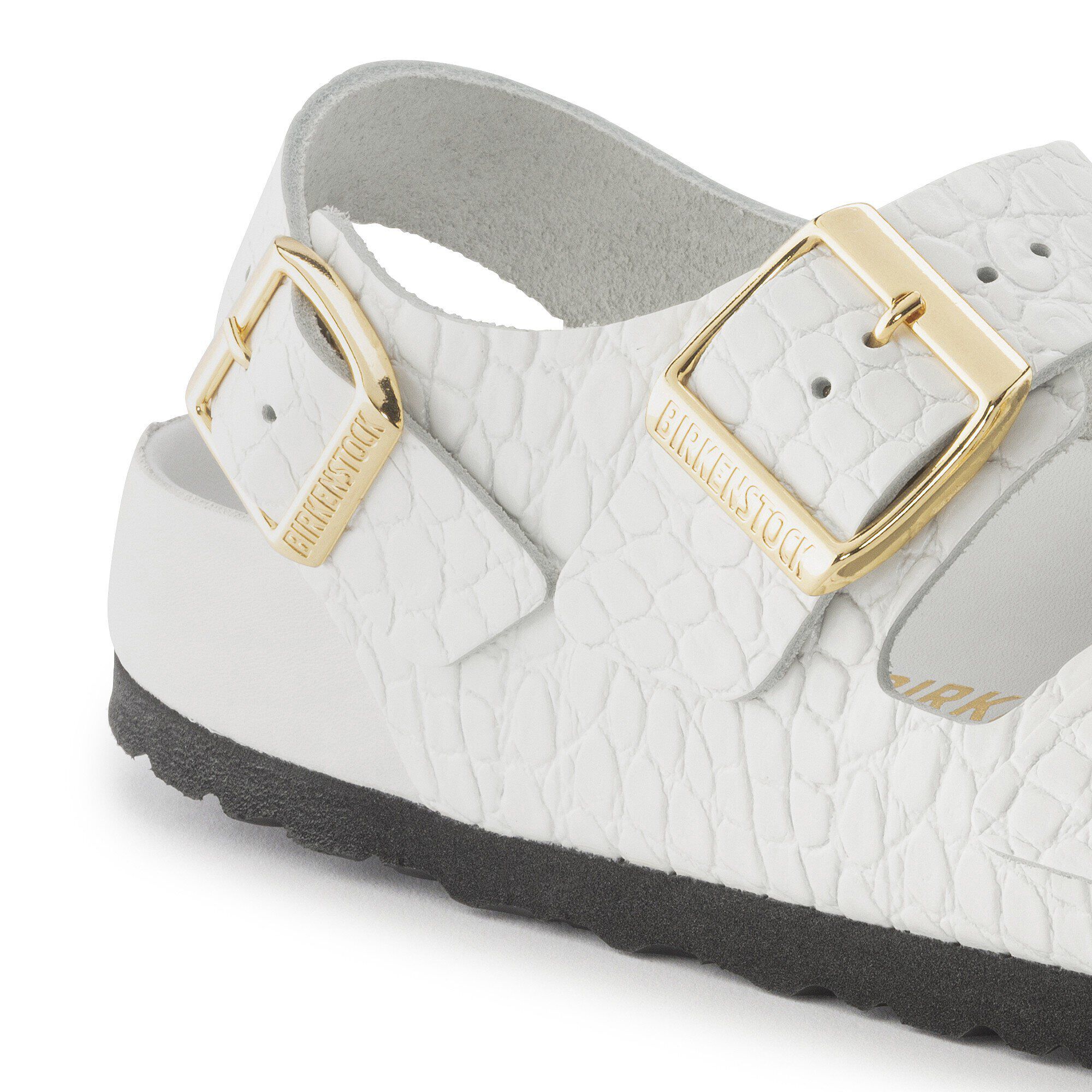 Milano Embossed Leather Emboss white