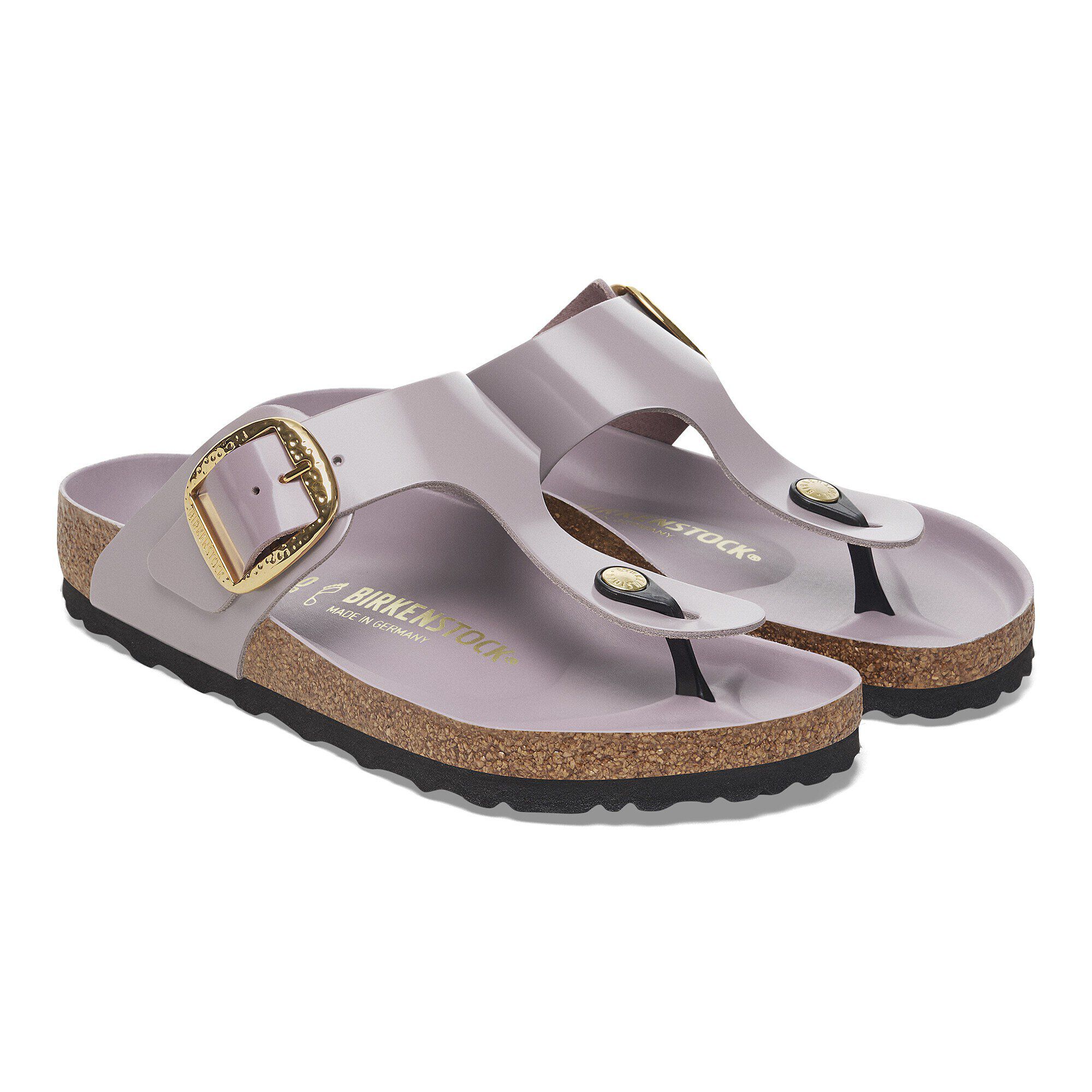 割引クーポン Leather Natural Buckle Big Hammered Gizeh Patent Shine High 靴