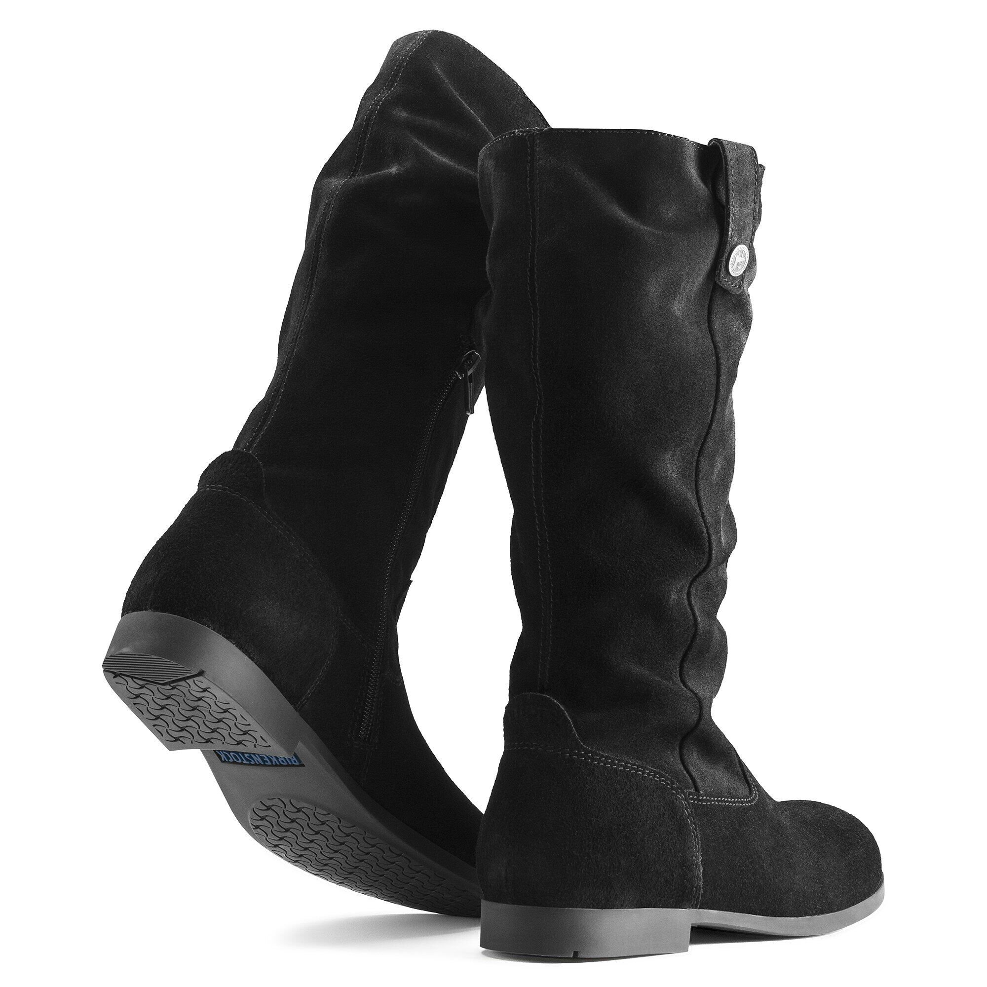 Sarnia Suede Leather Black