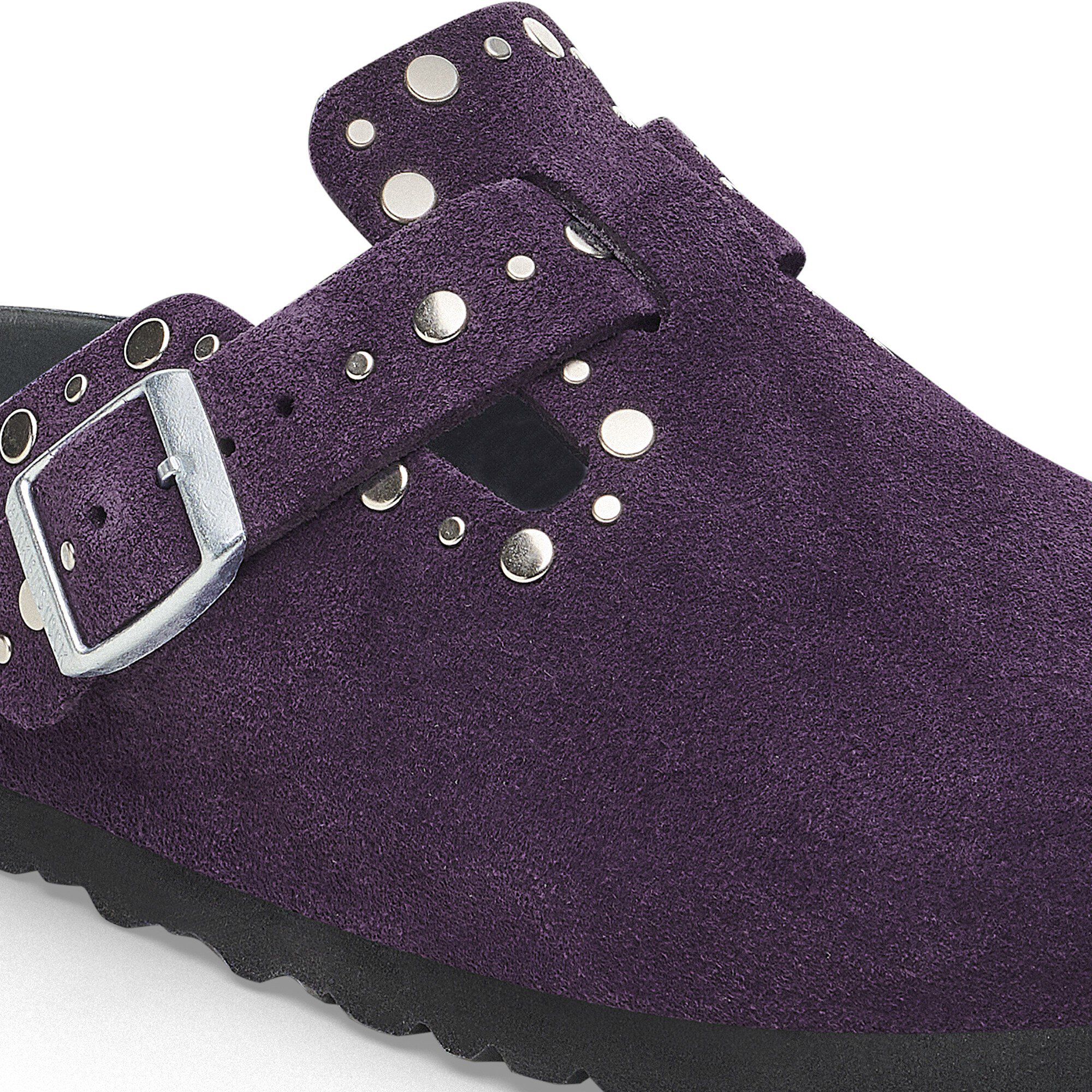 Boston Rivets Suede Leather Acai BIRKENSTOCK