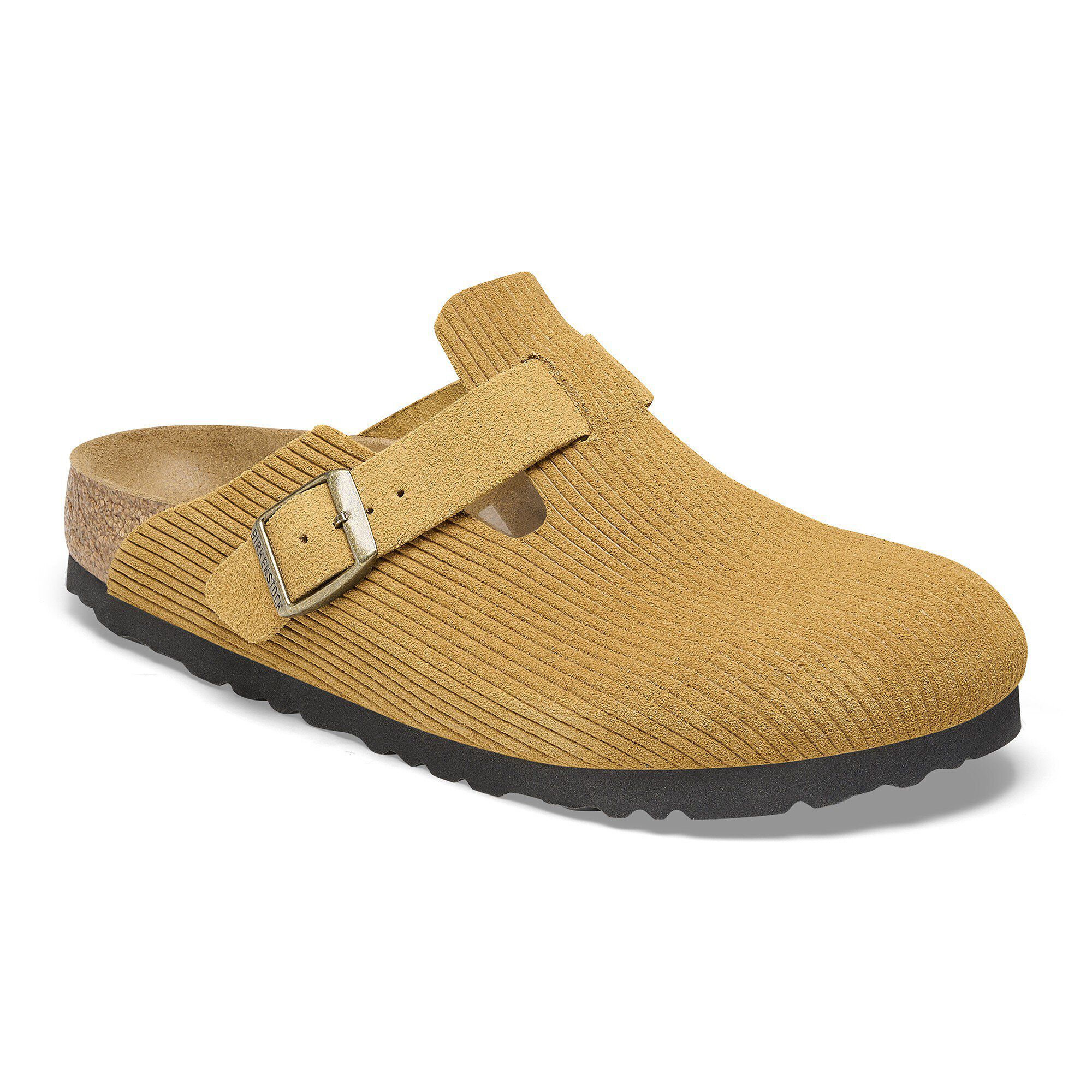 Boston Suede Embossed Corduroy Cork Brown | BIRKENSTOCK