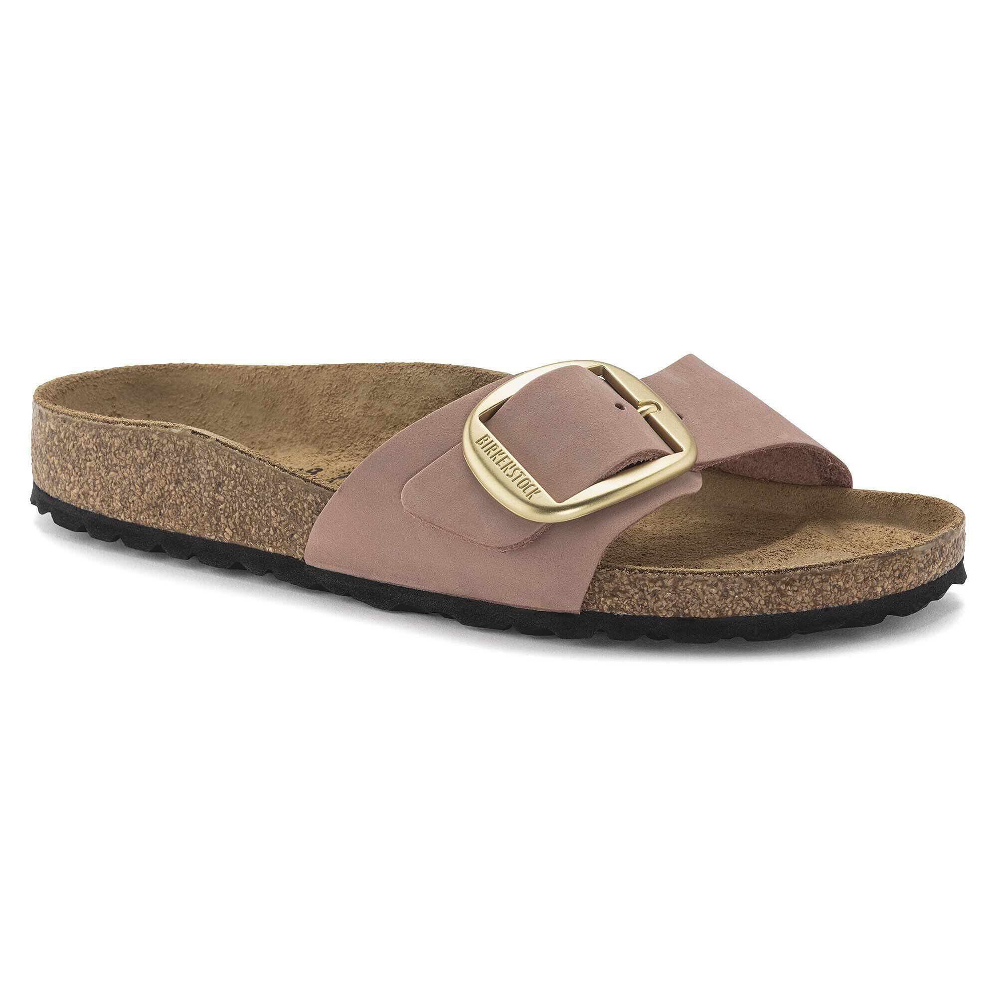 Madrid Big Buckle Nubuck Leather Old Rose BIRKENSTOCK