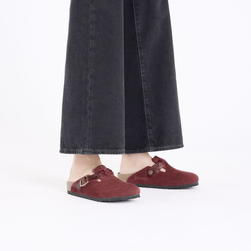 Boston Braided Suede Leather Elemental Blue