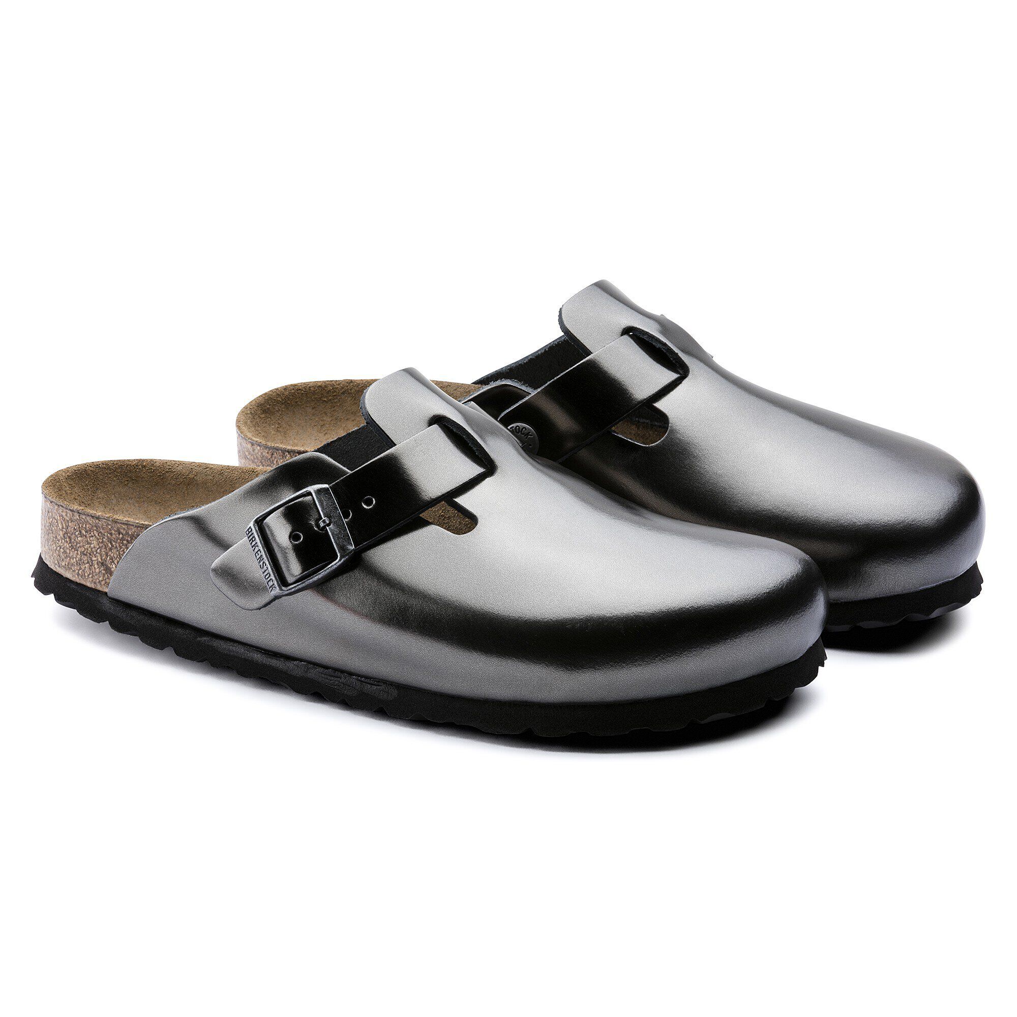 Birkenstock boston online metallic anthracite