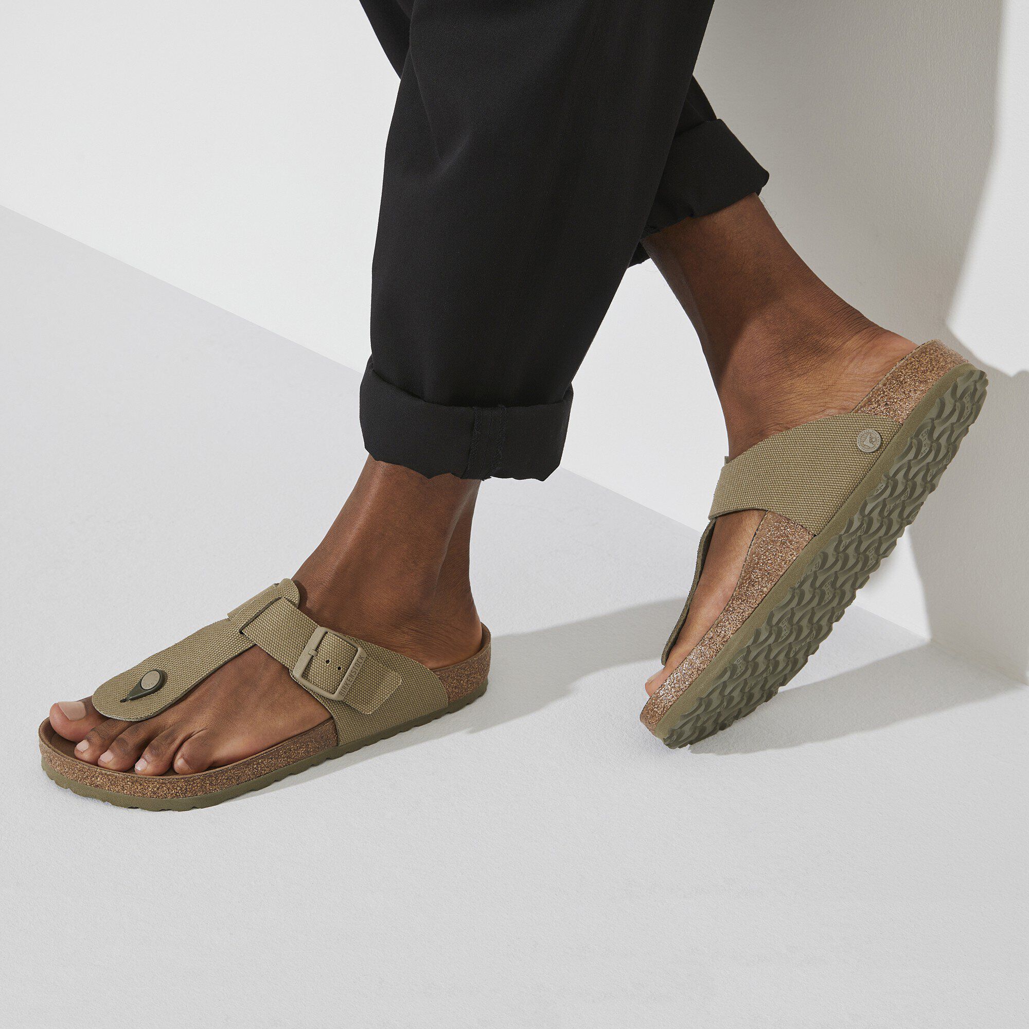 Medina Vegan Textile Faded Khaki BIRKENSTOCK