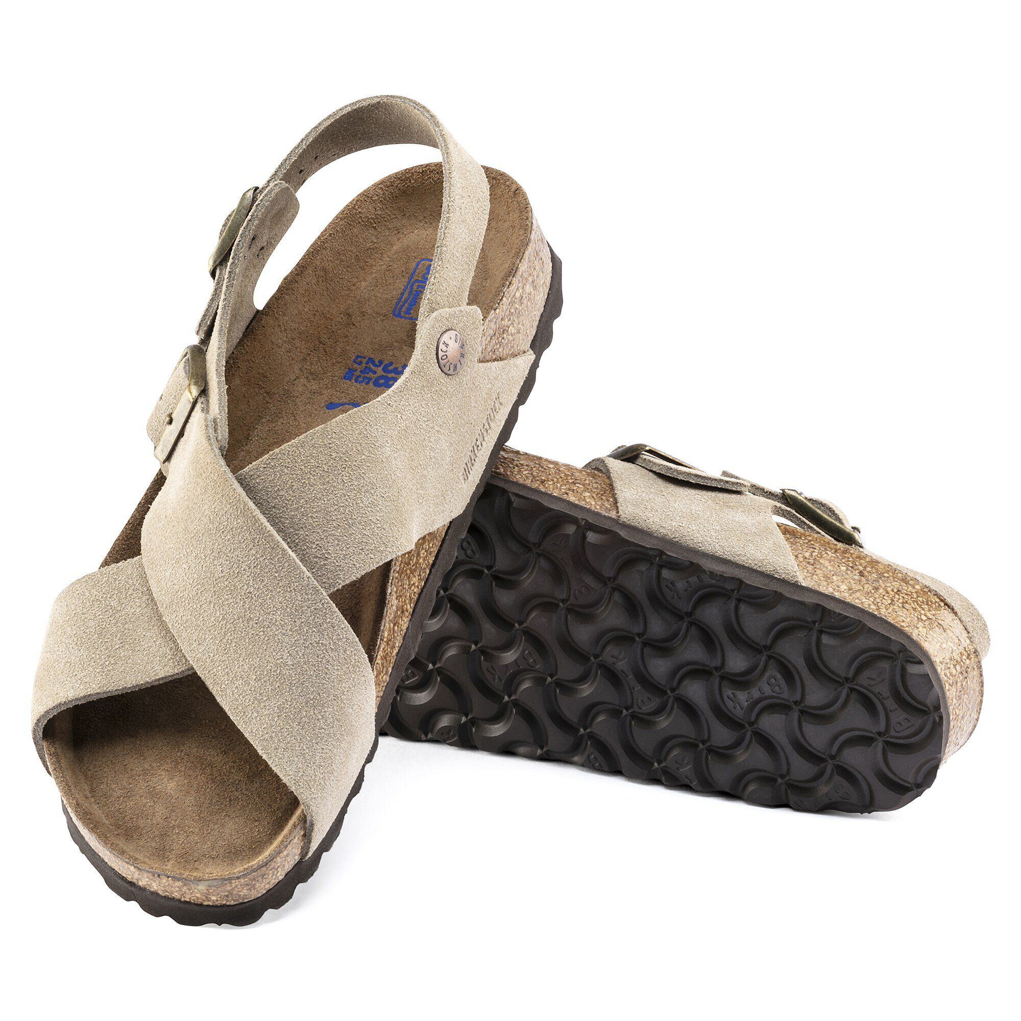 Tulum Soft Footbed Suede Leather Taupe